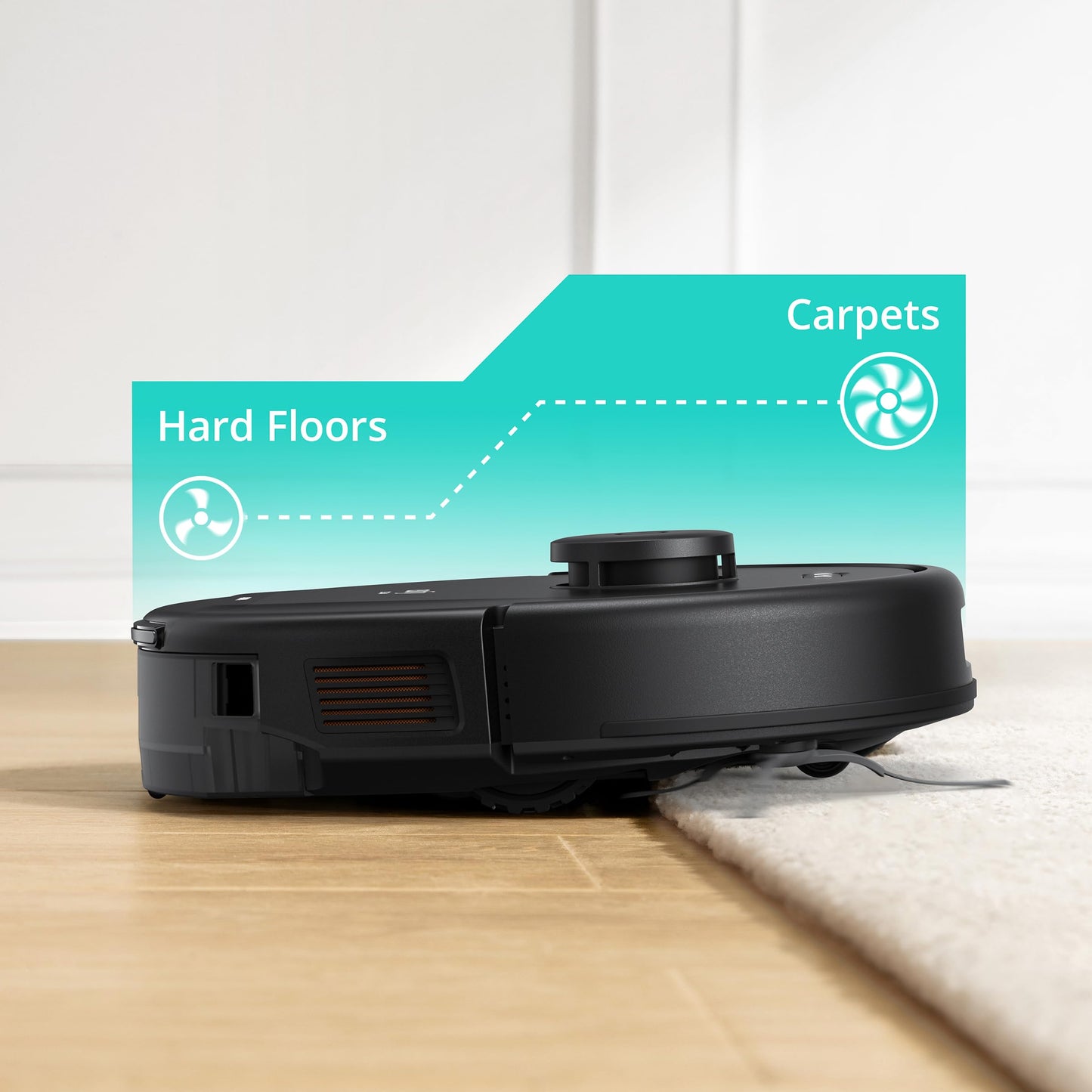 eufy L50 SES Robot Vacuum with 60 Day Self-Empty Station, Multi-Floor Cleaning,Precise iPath Laser Navigation, Customizable Al Mapping, Ideal for Hard Floor Tile Carpet (Renewed)