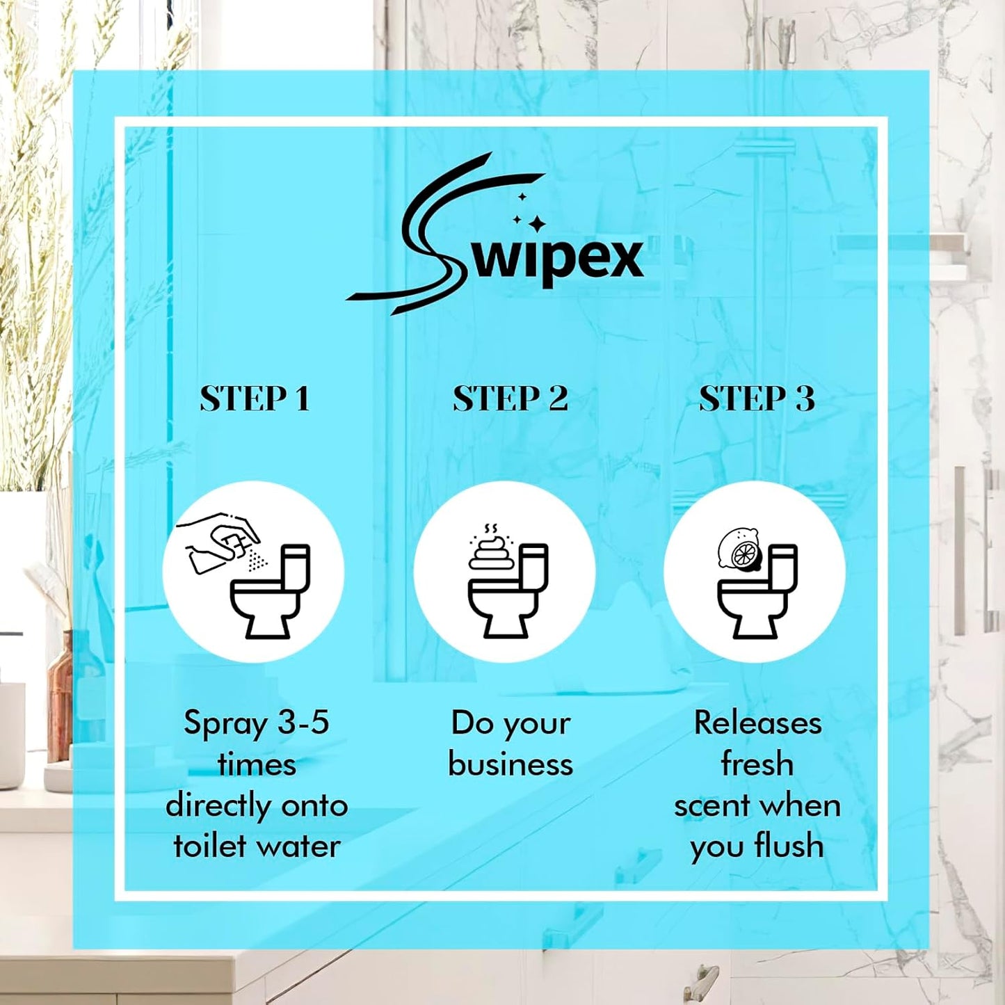 Skiennix Toilet Spray - Poop Odor Eliminator | Travel Size Air Freshener, 1 FL.OZ, 3 Pack, Ocean Coconut Eucalyptus Scent