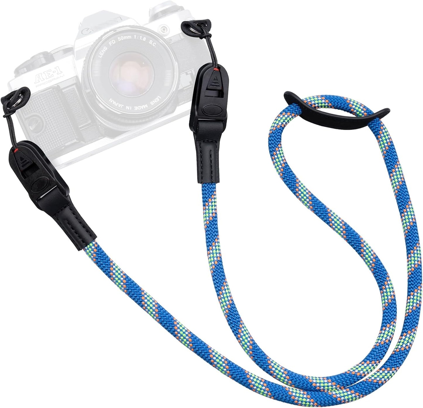 Vintage QD Nylon Camera Strap Rope - Quick Release Neck & Shoulder Straps for DSLR
