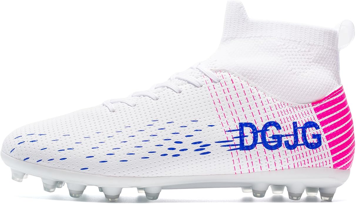 Youth Soccer Cleats Mens Training Football Cleats Lightweight Womens High-top Soccer Shoes AG, Tacos de Futbol para Hombre