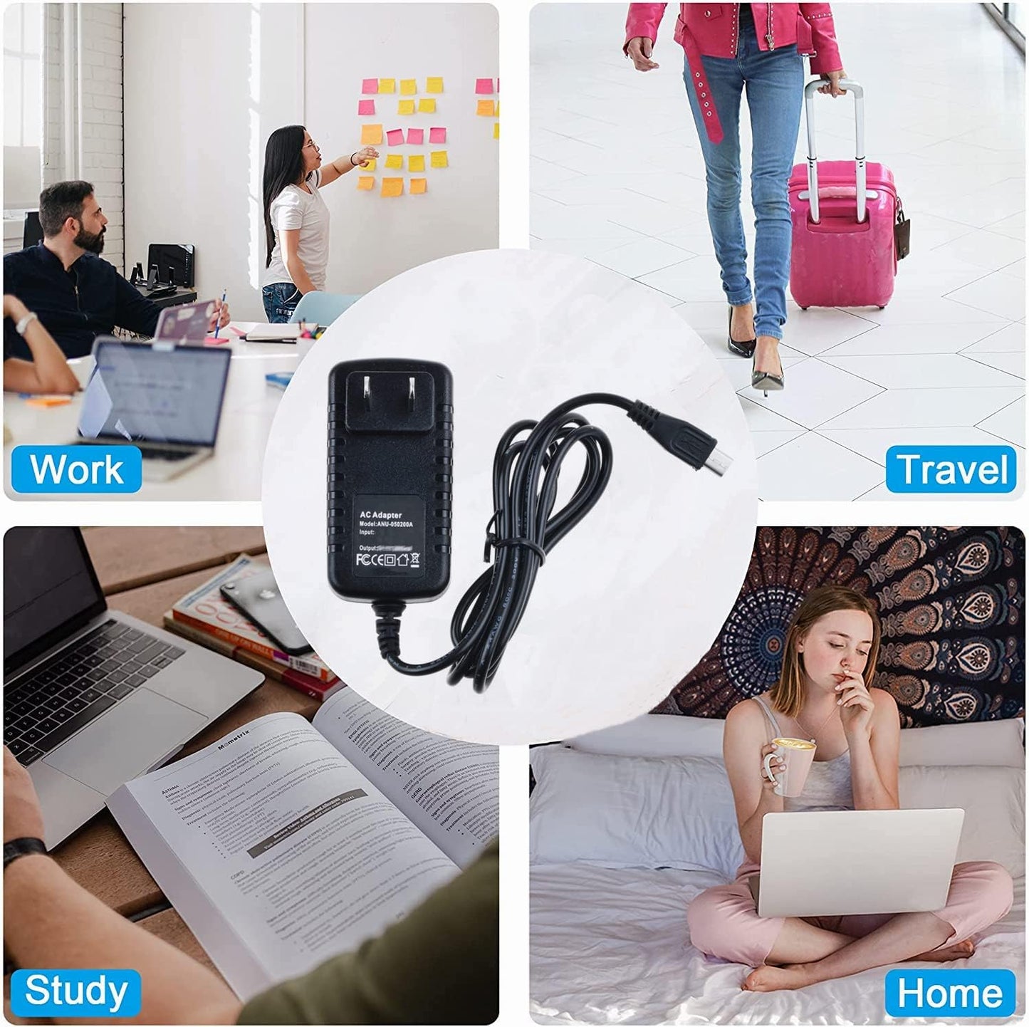 Dysead Q2n AC DC Adapter Charger for Zoom Handy Video Recorder Power Supply