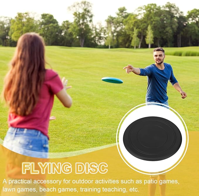 PATIKIL Flying Disc Soft Silicone Colorful Flying Disk Flyer for Outdoor Sports Lawn
