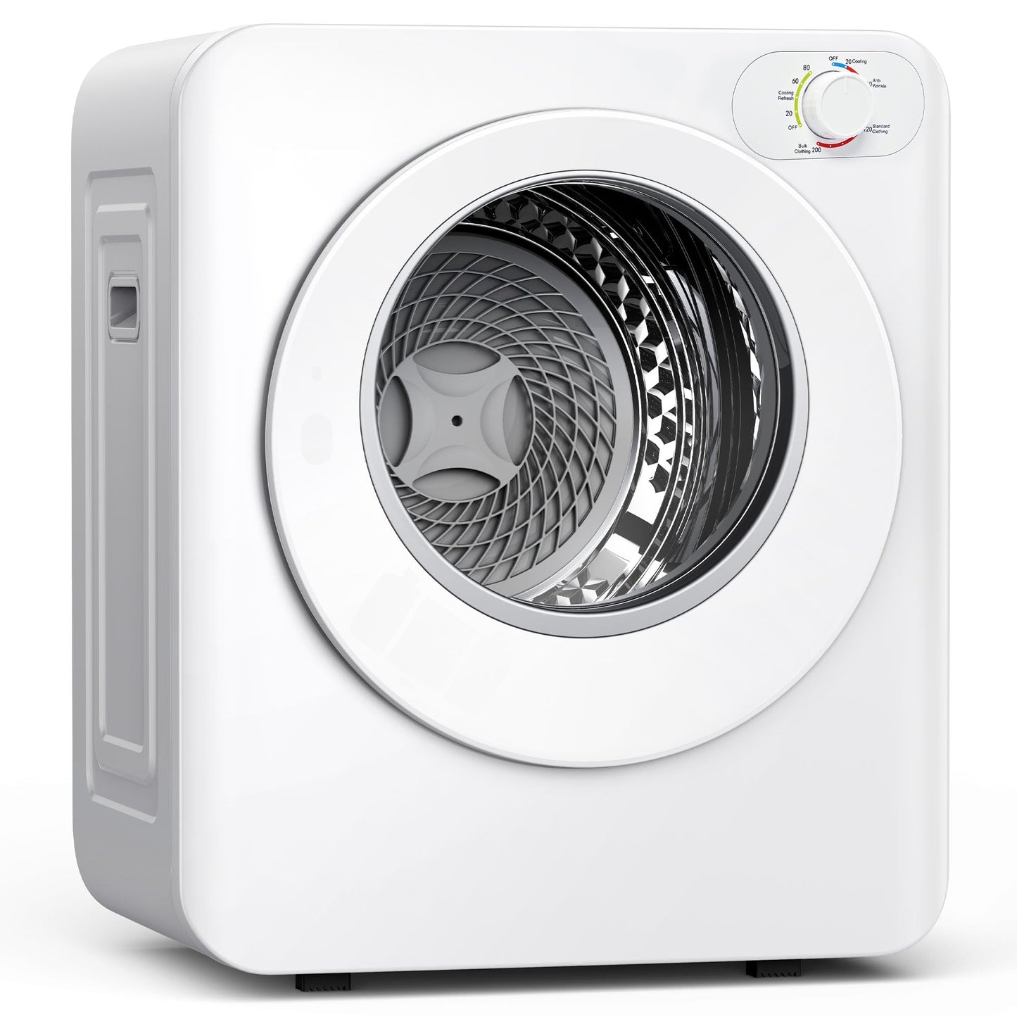 Euhomy Portable Clothes Dryer, 1.5 Cu.Ft. Portable Dryer, 850W Drying Machine with Front-Loading Stainless Steel Drum, 5 Functions, Suitable for Apartments, Dorms, RVs, Small Spaces