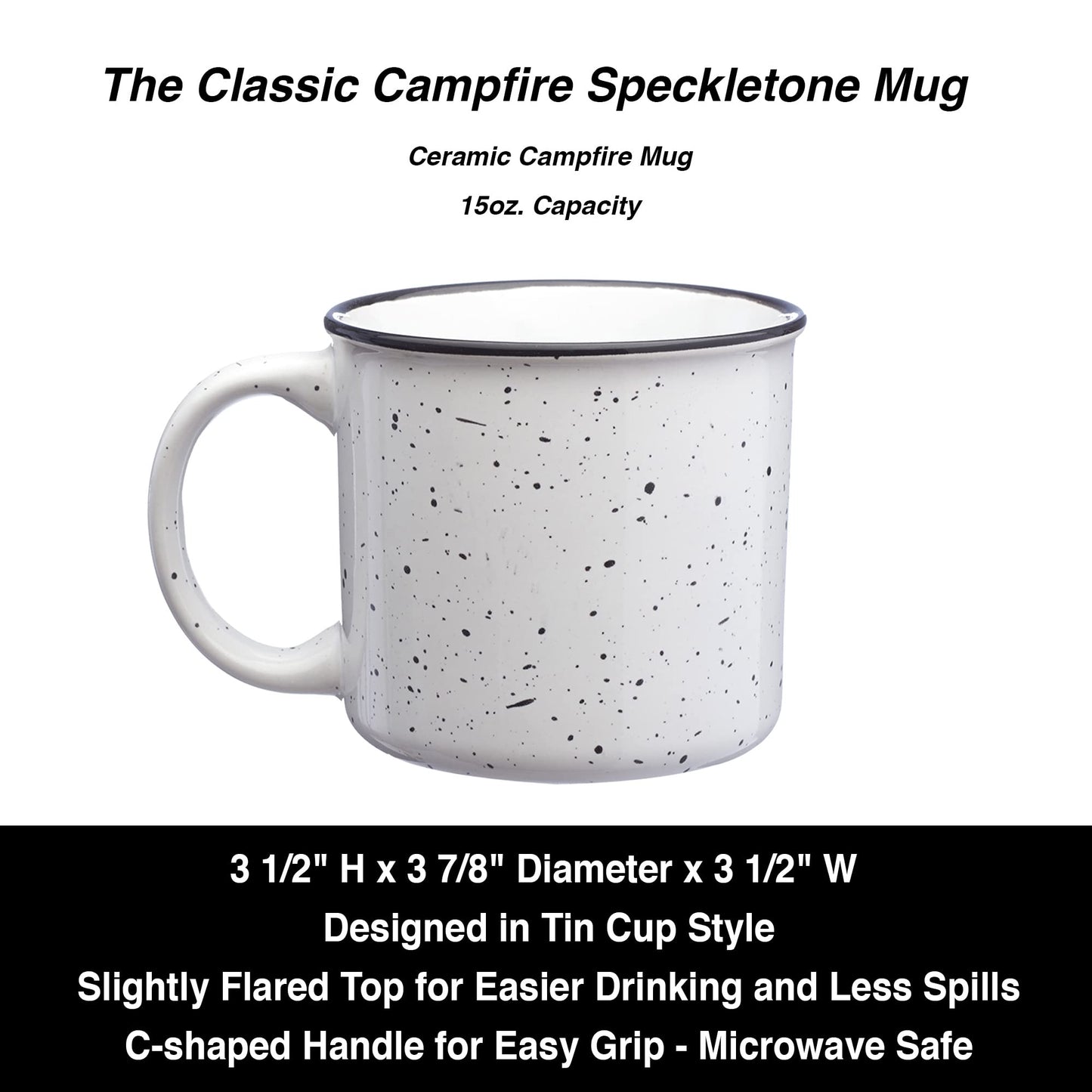 Black Lantern Coffee Mugs - Large Mugs for Tea and Coffee - Fish and Forest - Ceramic Mugs and Gifts for Fishermen and Fly Fishing - Fish Themed Coffee Cup - Microwave Safe