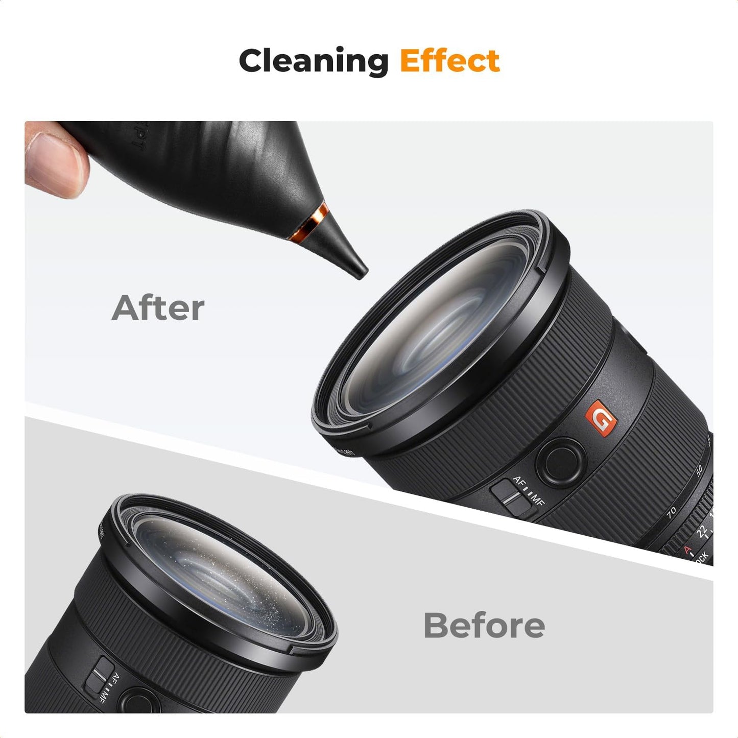 Bulb K&F Concept Soft Tip Air Blower, Lens Blower for Digital, DSLR, SLR Cameras, Camera Lenses, Sensitive Electronics