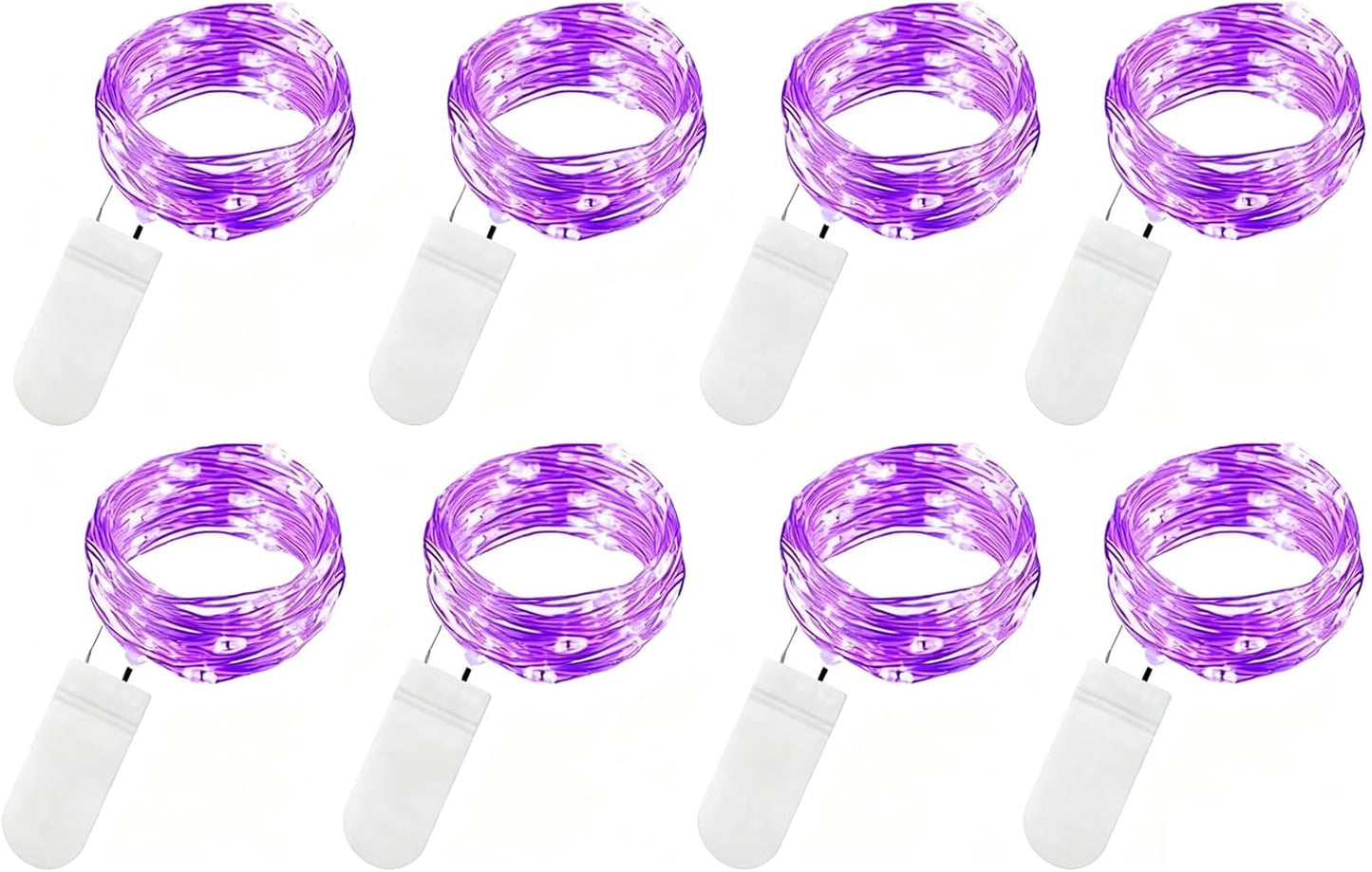 VOOKRY 30 LED Fairy Lights - 10 ft Purple Waterproof String Lights for DIY Weddings & Parties