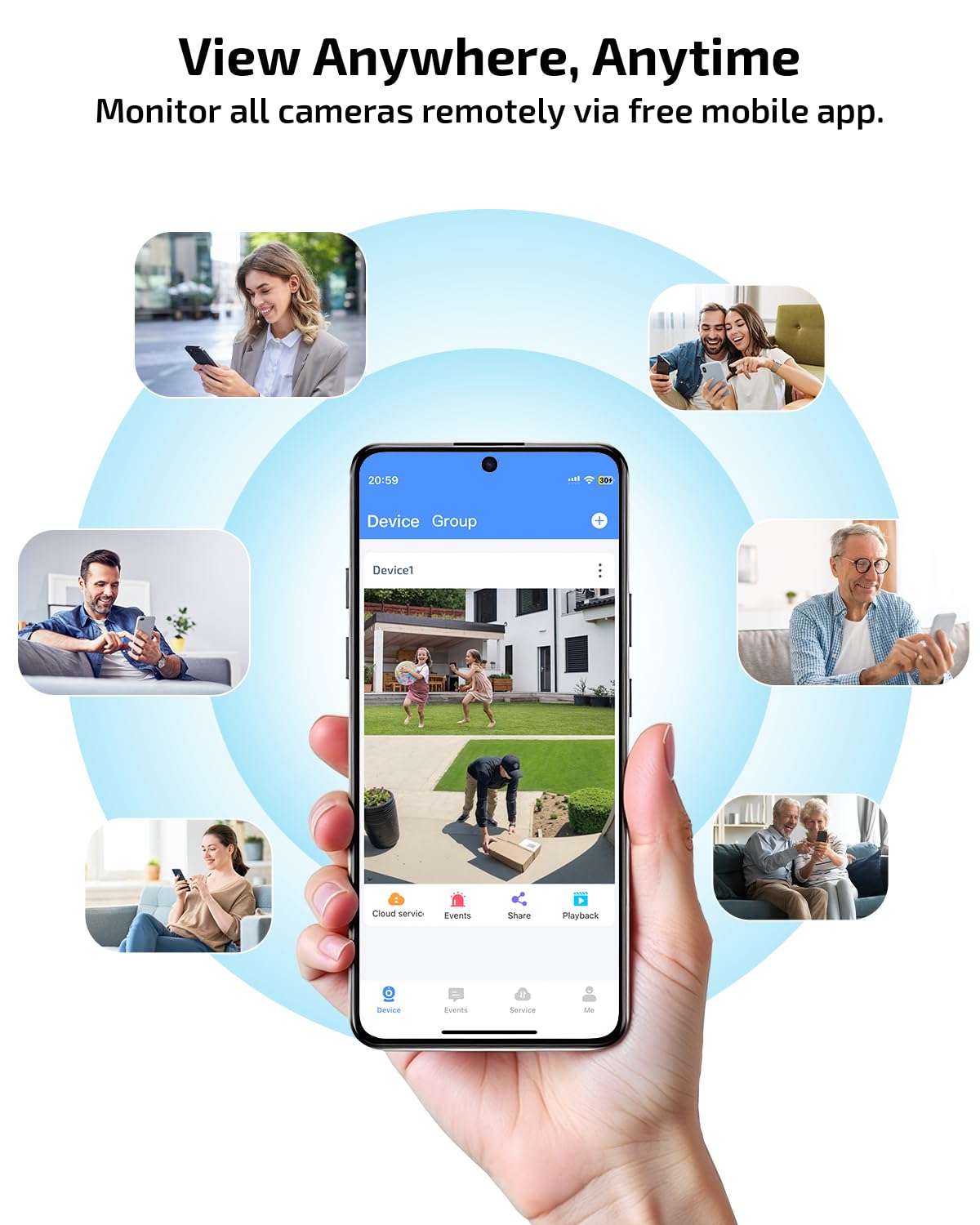 《Dual Lens & Auto Tracking》4K PoE Security Camera System Outdoor, PTZ Video Surveillance Cameras Systems with Color Night Vision, Surveillance DVR Kits