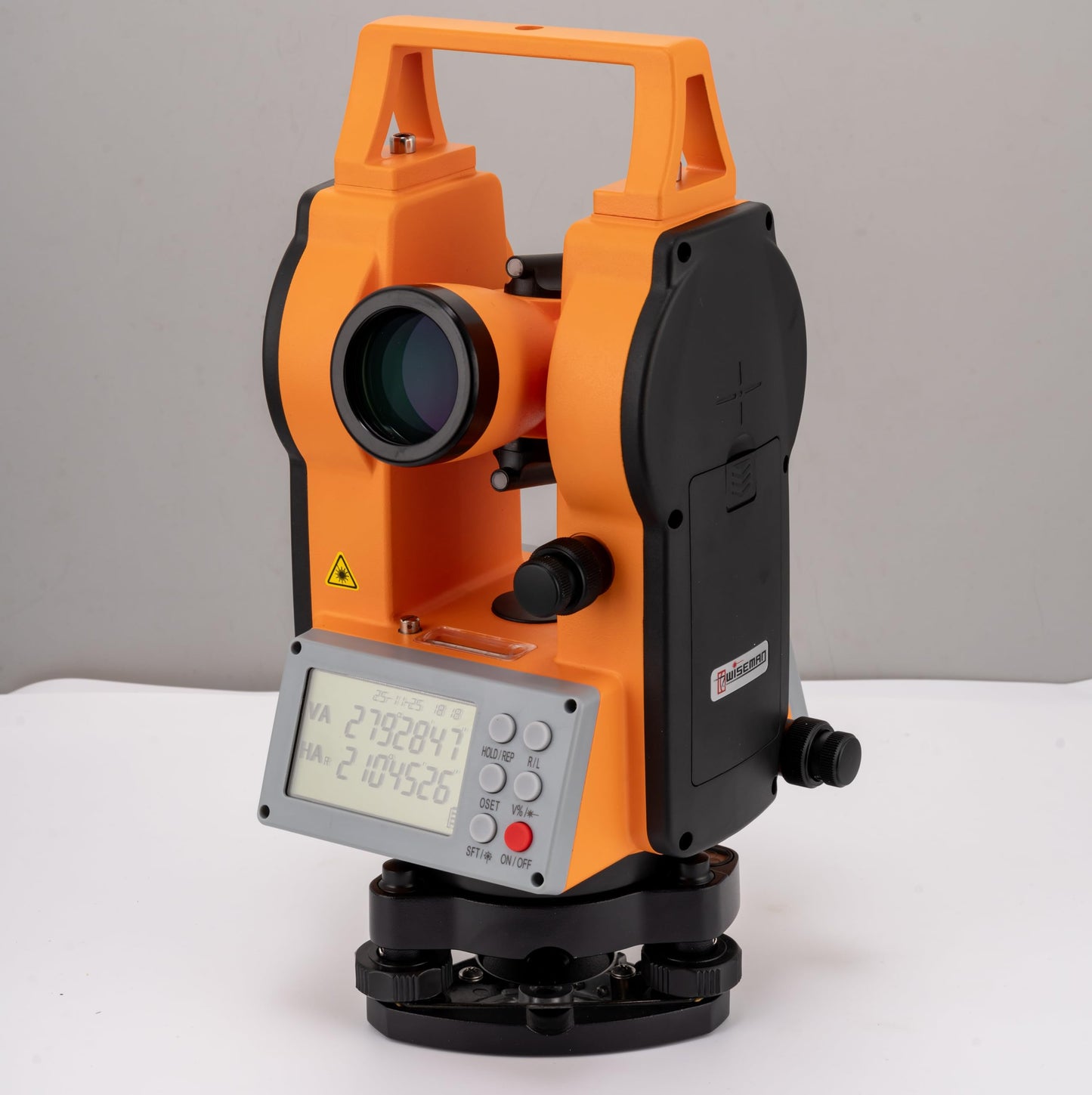 Turboyhood DET-500 Digital Electronic Theodolite, Construction Surveying Equipment Set, Rechargeable and Alkaline Batteries, Carry Case