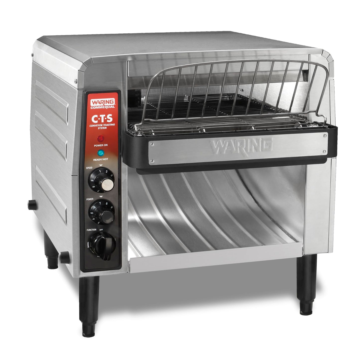 Waring Commercial Heavy-Duty Conveyor Toaster, 1000+ Slices per Hour, Stainless Steel Construction, for Cafes & Restaurants, NSF Certified, 208V, CTS1000B