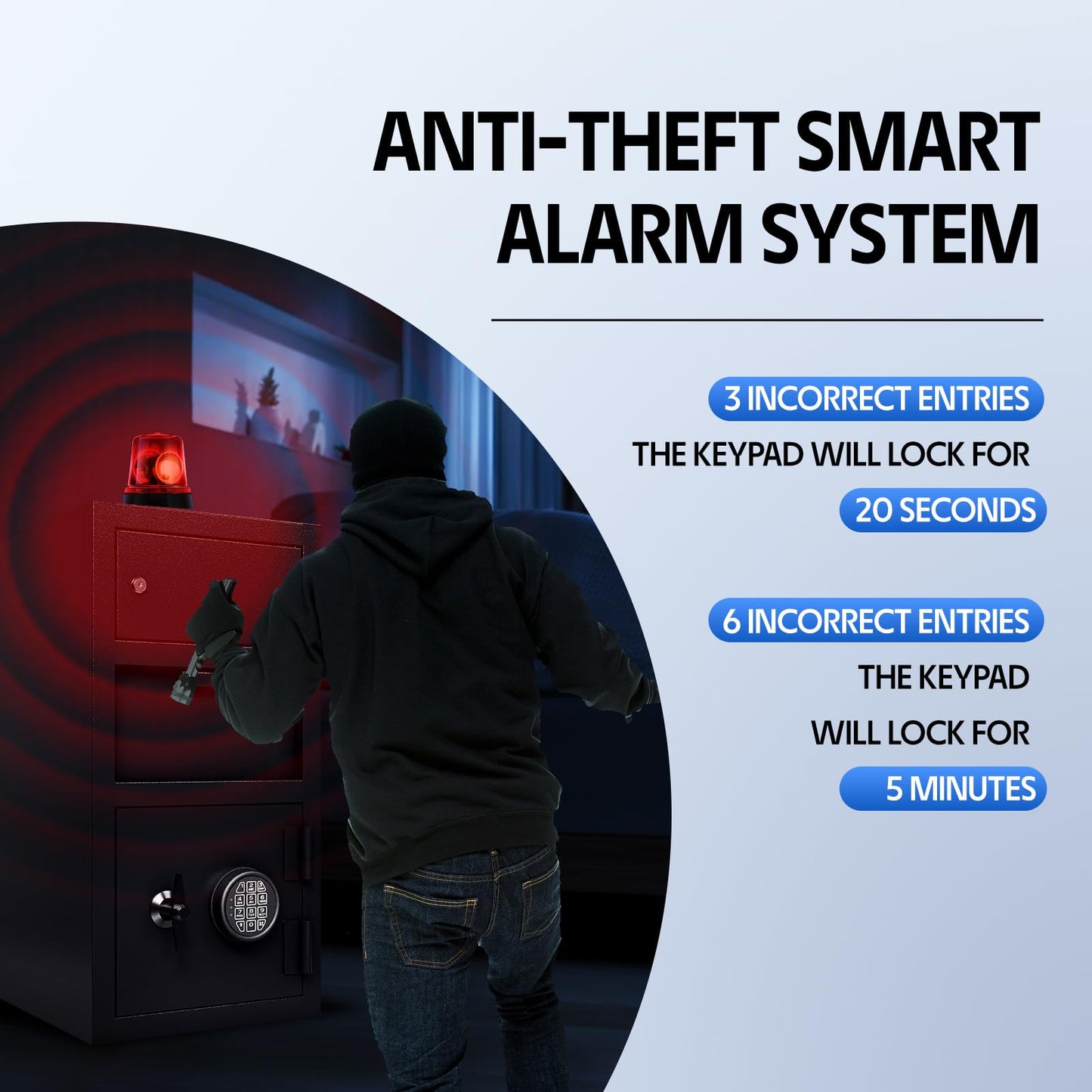 Drop Safe for Business Money Safes with Drop Slot 4.0 CUB Cash Depository Safes Box with Additional Locking Safe Anti-Fishing and Digital Combination for Home Office Hotel Restaurant Liquor Store