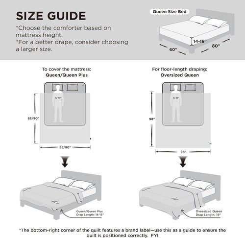 Bedsure Comforter Duvet Insert - Oversized King Size All-Season Down Alternative Bedding | GentleSoft, Black 116 x 98 Inches