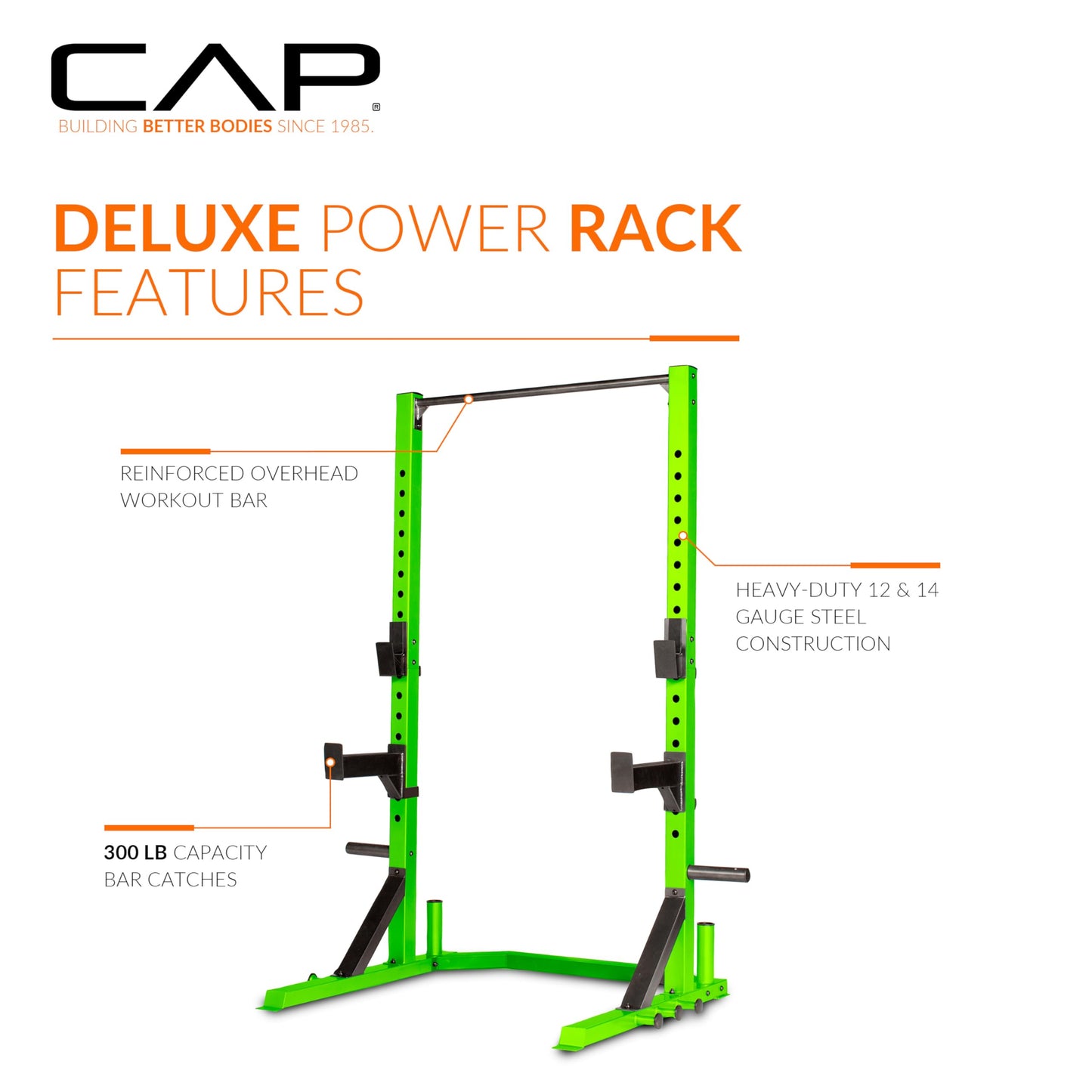 CAP Barbell FM-8000F Series Steel Green Home Gym, 300 lbs Weight Capacity