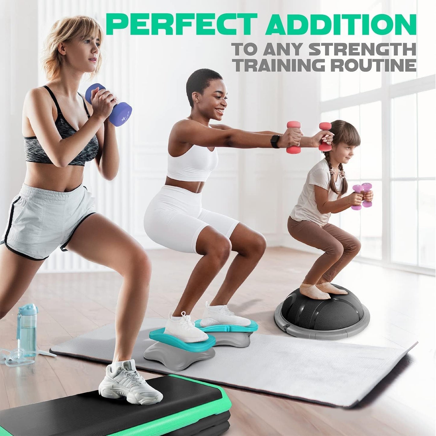 Yes4All 5 lbs Dumbbells Neoprene with Non Slip Grip – Great for Total Body Workout – Total Weight: 10 lbs (Set of 2)