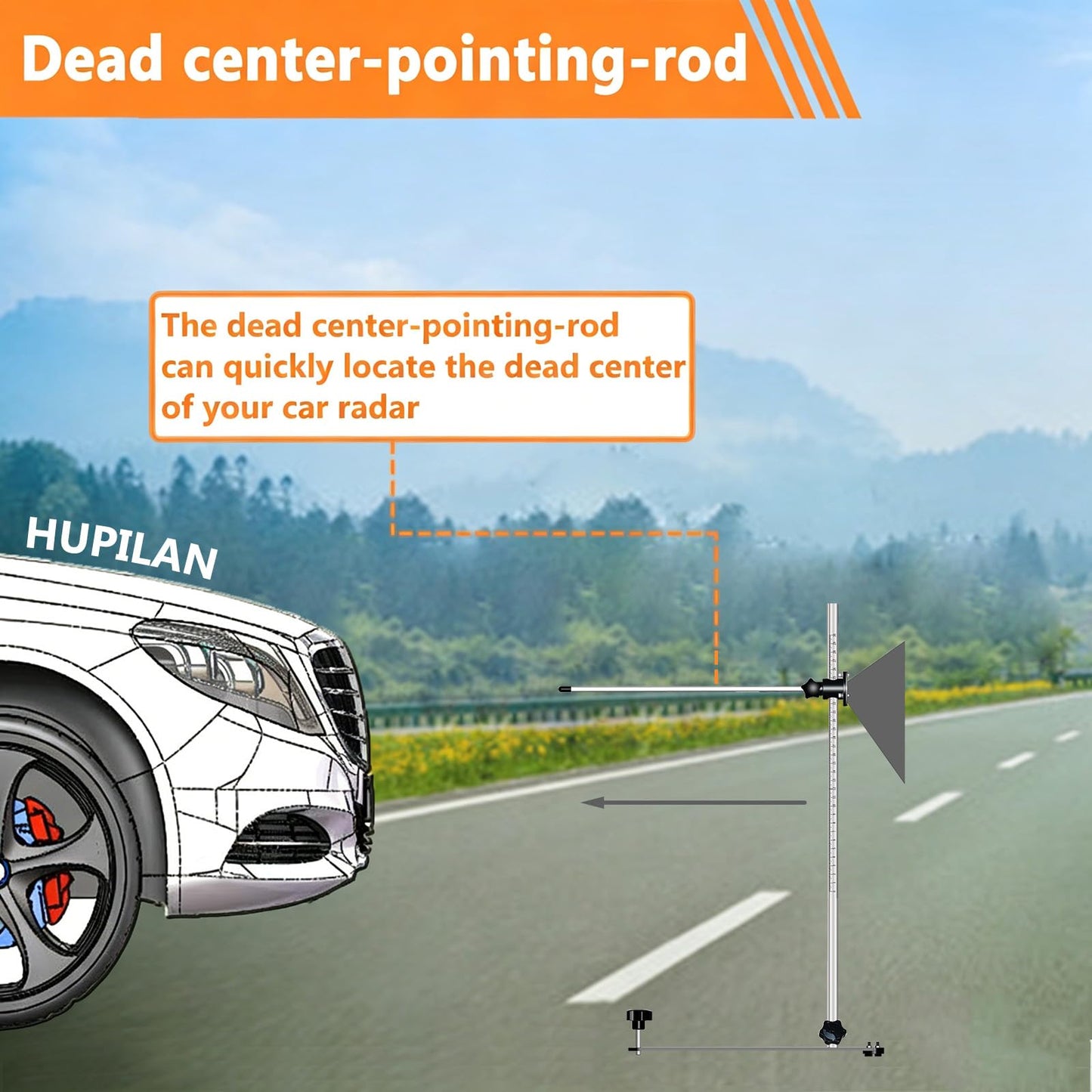 Outer Edge 5.7in Radar Aiming Corner Reflector Target ADAS Calibration Tool Include Stand and Mini Digital Protractor- Compatible with Honda Toyota Mazda Kia Ford GM Hyundai Regular Size Vehicle Car