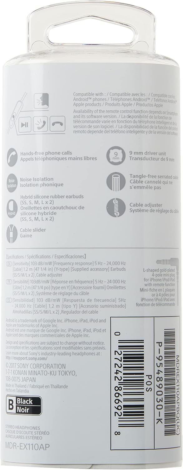 MDREX110AP Sony - Black