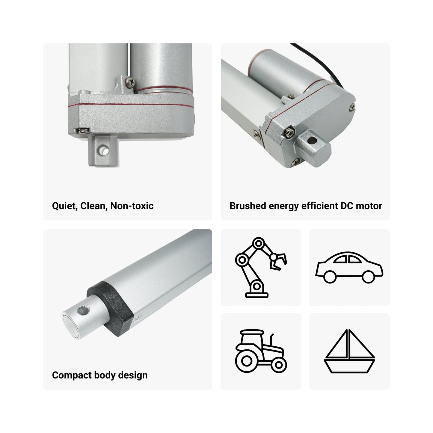 Progressive Automations 12V Mini Linear Electric Actuator - 3 inches, 35 lbs Force, Innovative Compact Design and Versatile Capabilities for Home and General Automation, Automotive, Manufacturing