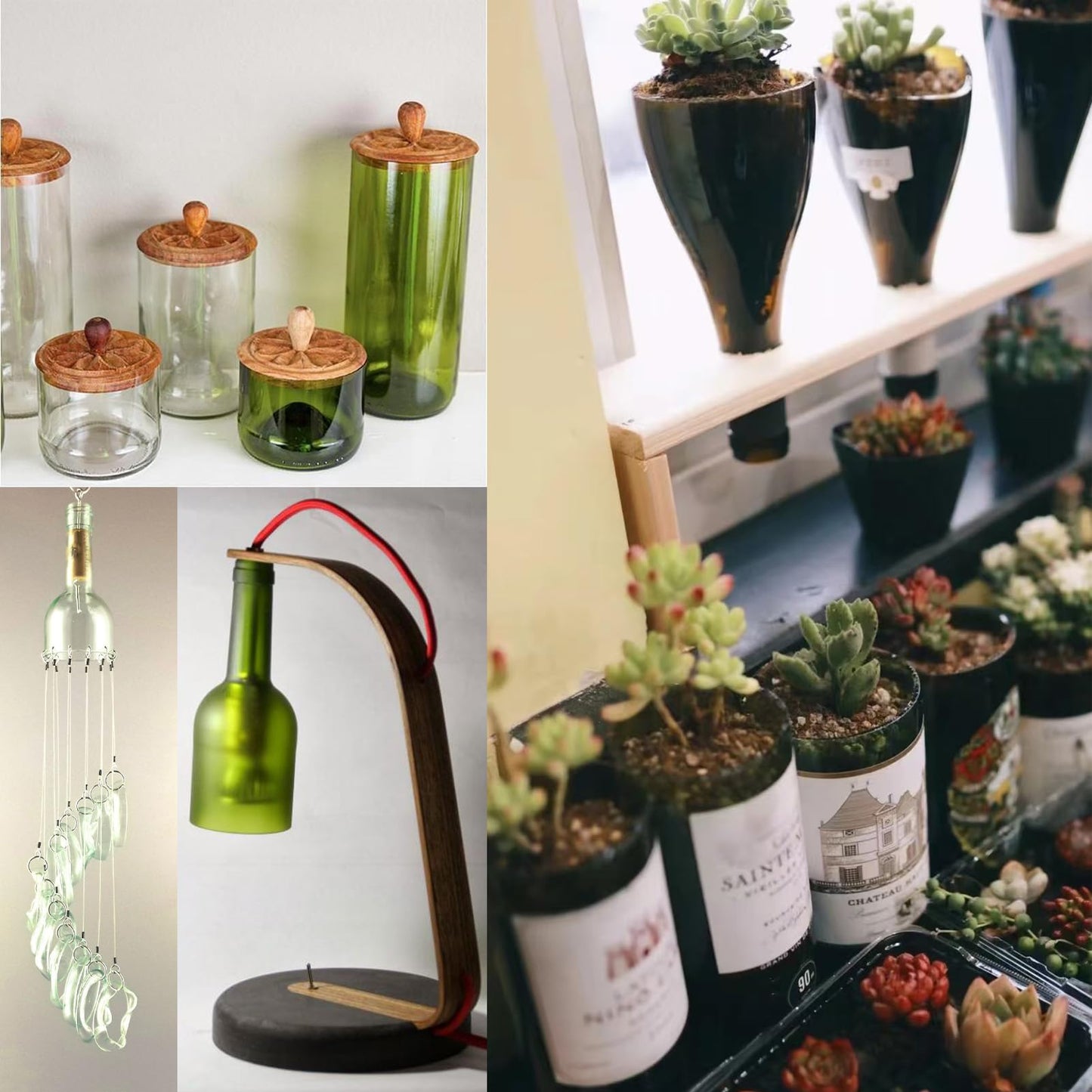 Electric Bottle Cutter Glass Bottle Cutter, Glass Stone and Brittle hard materials Cutting, Trimming, Sawing with diamond coated saw blade Deruilong