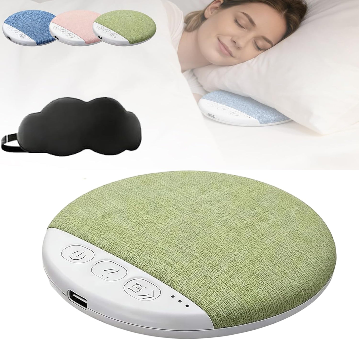 Generic 1.2cm 48H Pillow Speaker for Sleeping - Ultra-Thin Invisible Under Pillow Speaker Bluetooth for Side Sleepers