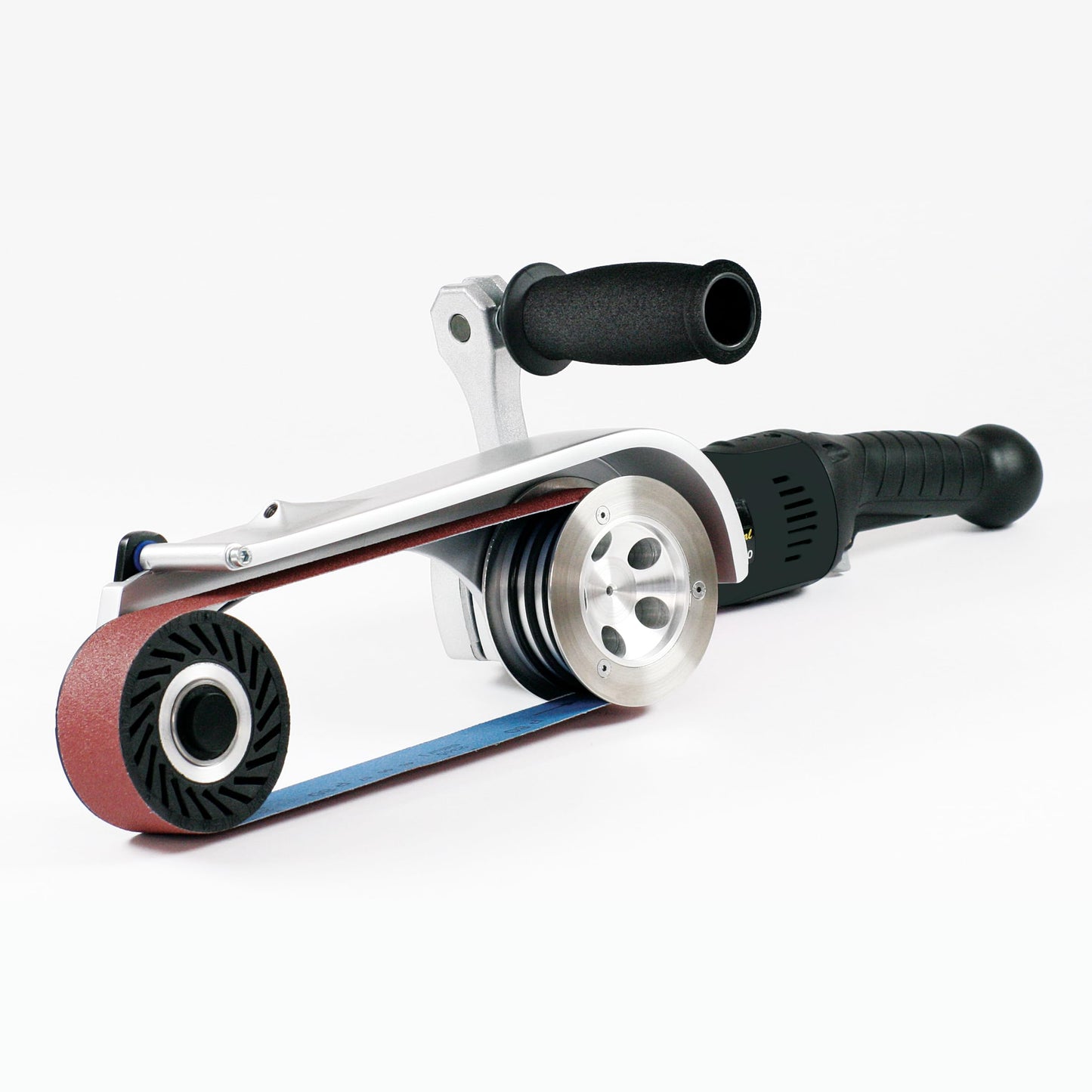 CS Unitec | 38502A | PIPE-MAX Electric Pipe Belt Grinder Kit for Pipes and Handrails. 15 Amps, Variable Speed, 11.25 Lbs - Made in Germany