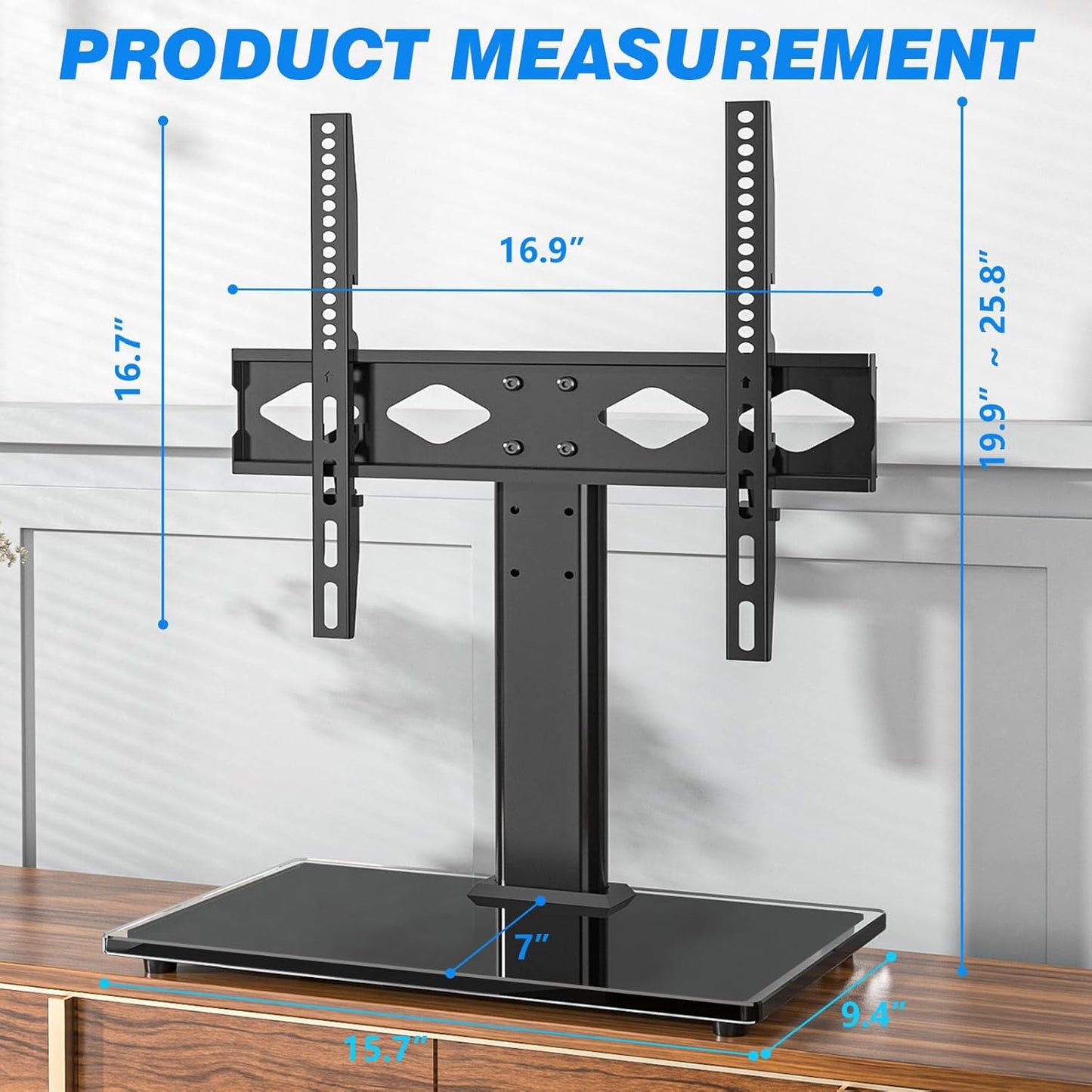 Rfiver 27-60 Inch 88lbs, 400x400mm Universal Table Top TV Stand TV Base Replacement for Most LCD LED Flat Curved Screen