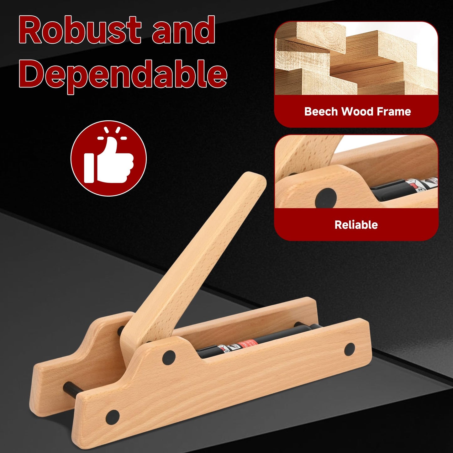 Arm Wrestling Training Equipment, Wooden Forearm Strengthener with 12 Adjustable Hydraulic Resistance Levels, Arm Strength Trainer for Home Gym Equipment, Wrist & Grip Training for All Skill Levels