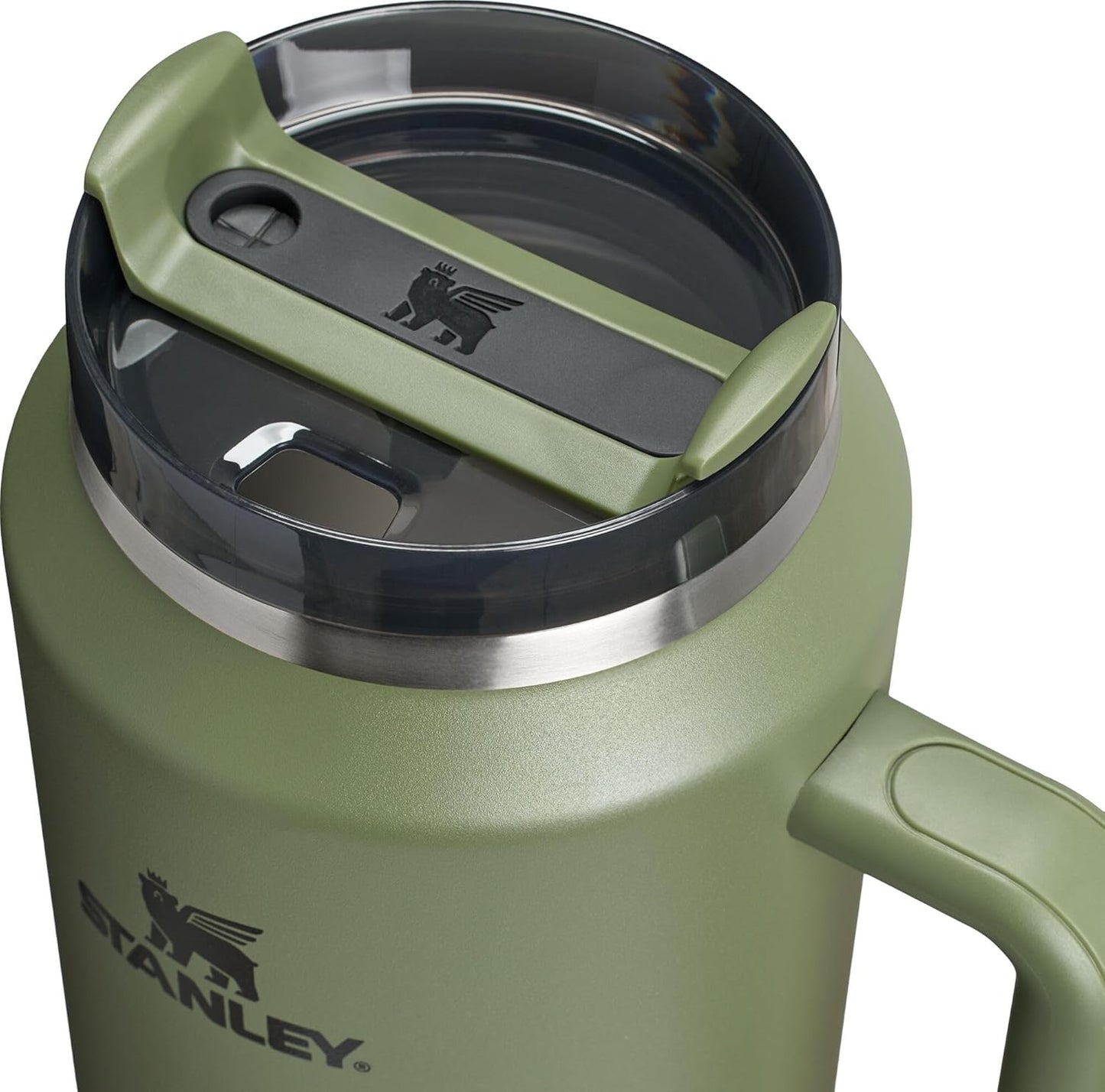 STANLEY Quencher H2.0 Tumbler - 64 oz Insulated Stainless Steel Cup with Handle & Straw | Dried Pine Color
