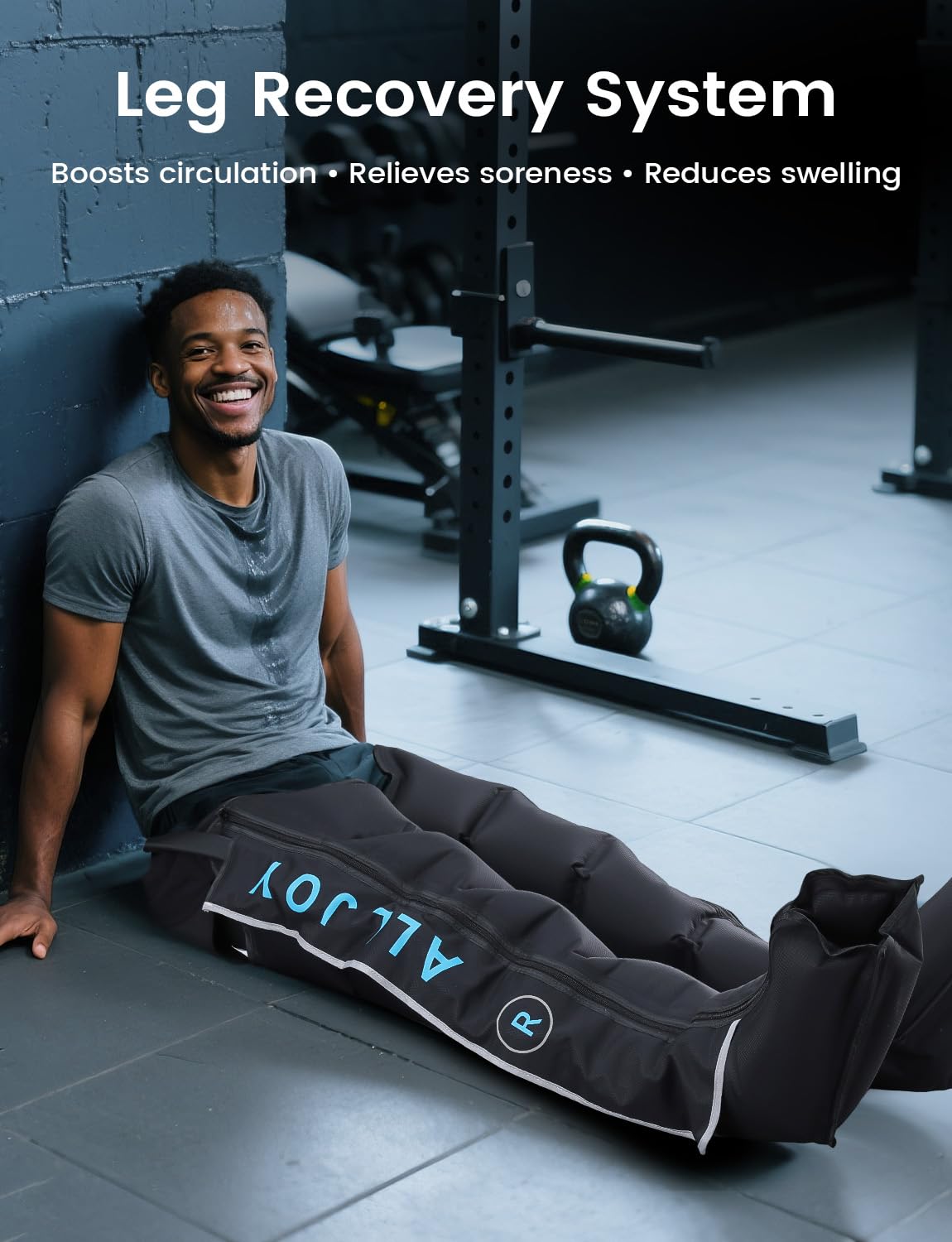 Cordless Air Compression Leg Recovery System, Christmas Gifts Professional Leg Massager Boots with Smart 5-Zone Tech for Sequential Compression, Fast Muscle Recovery & Swelling Relief for Athletes