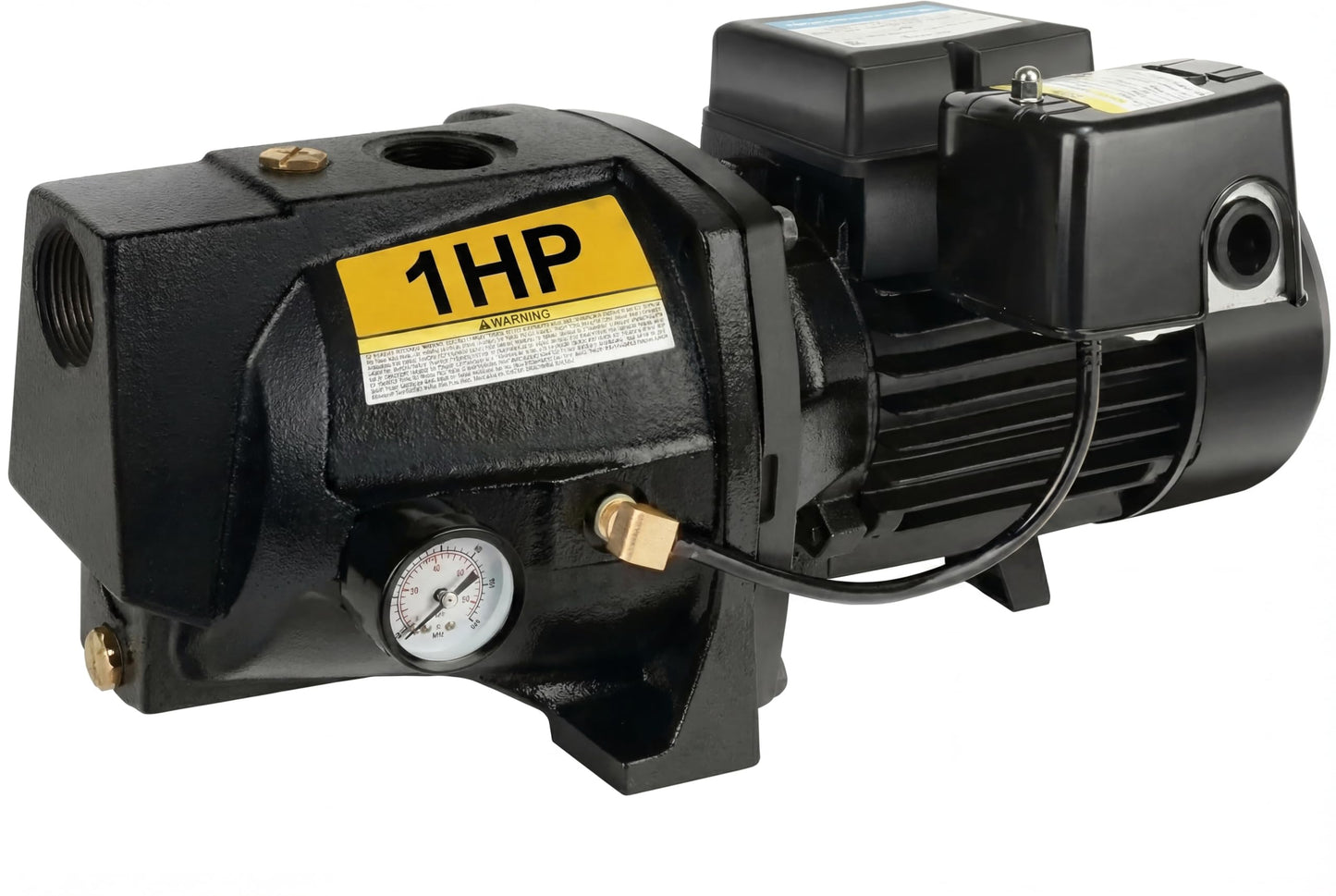 Acquaer Shallow Well Jet Pump,Cast Iron, Well Depth Up to 25ft, 115V/230V Dual Voltage, Automatic Pressure Switch