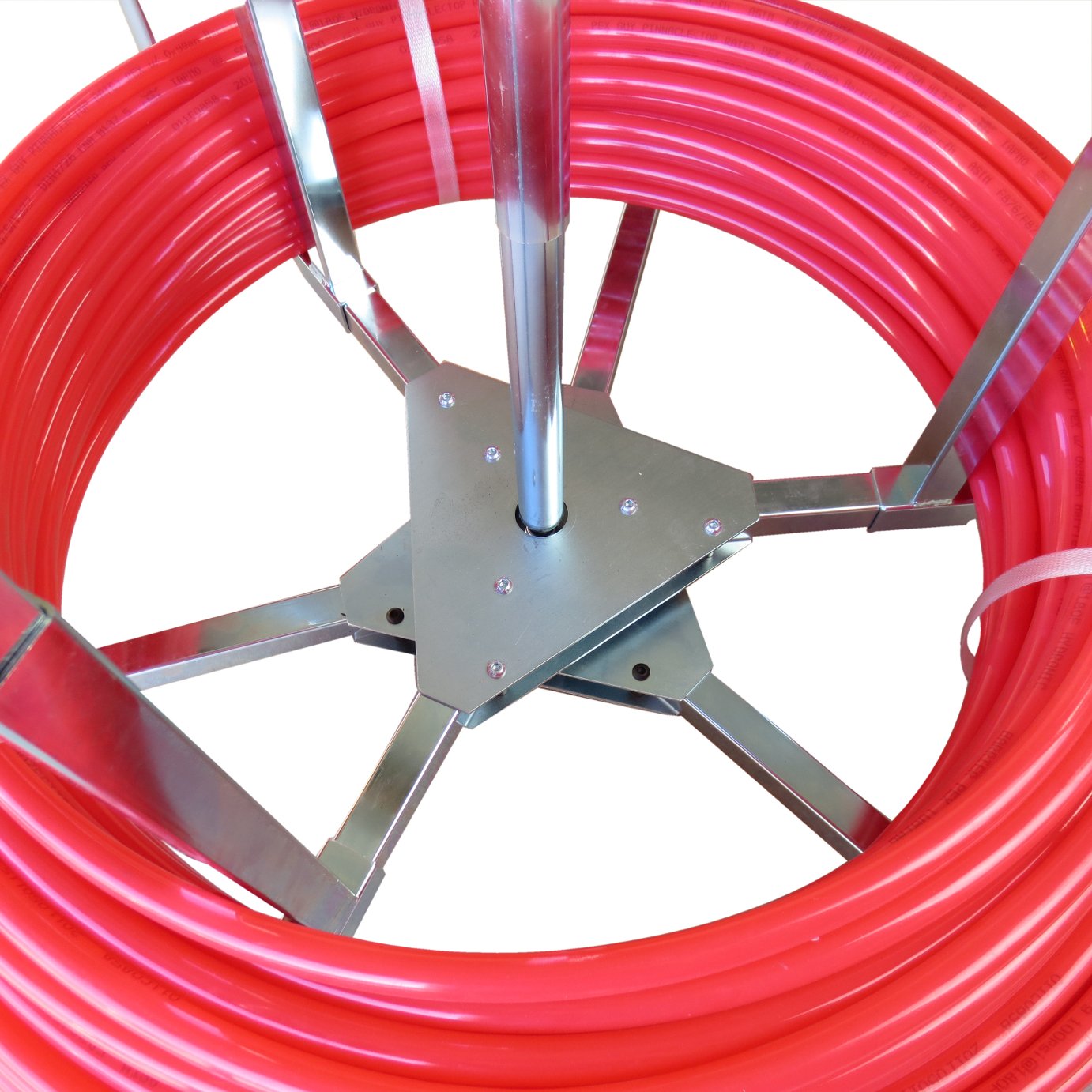PEX Piping Full Size Uncoiler for 3/8" to 1" PEX Tubing, Radiant Potable Water Applications PEX GUY