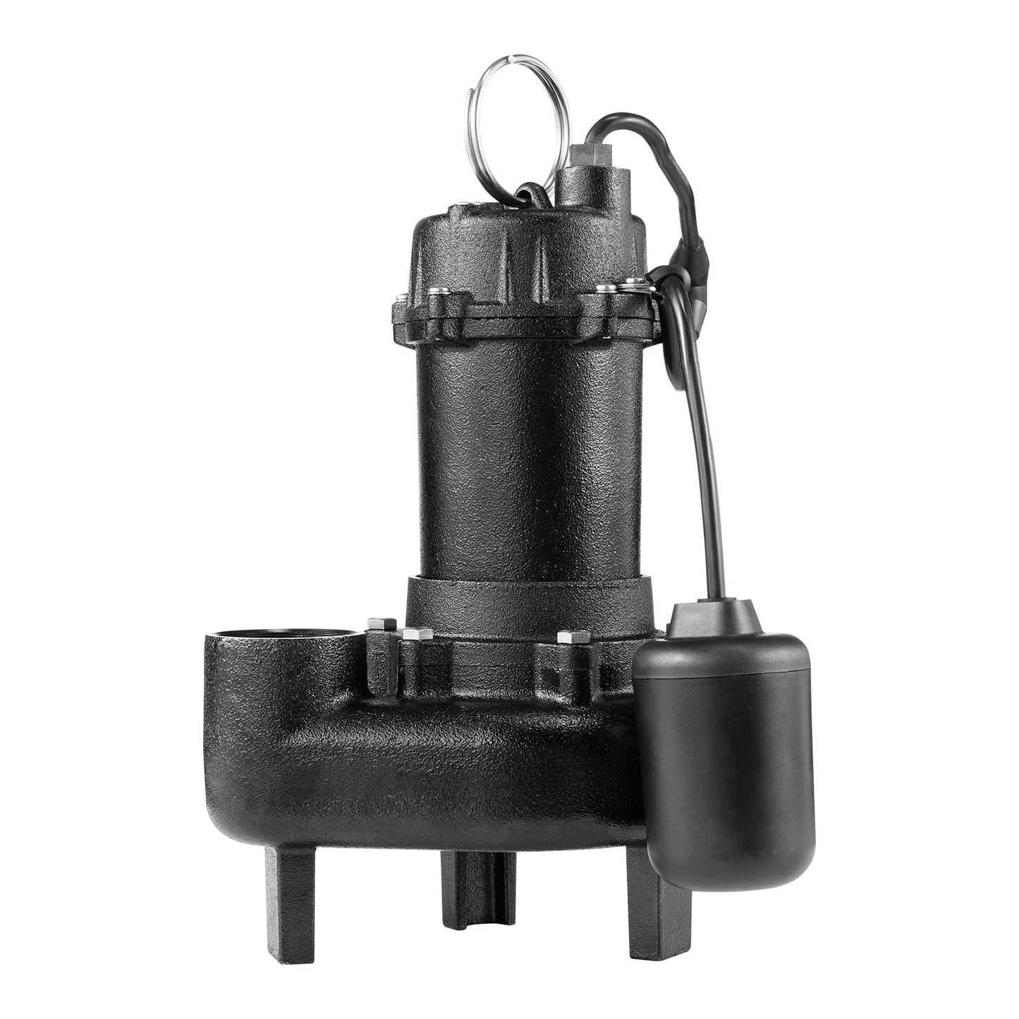 VEVOR Submersible Sewage Pump, 1 HP, 5200 GPH Cast Iron Sewage/Effluent Pump with Automatic Tethered Float Switch, 2-Inch NPT Discharge, 120V, 25 ft Max Lift, for Basement, Septic Tank, Residential