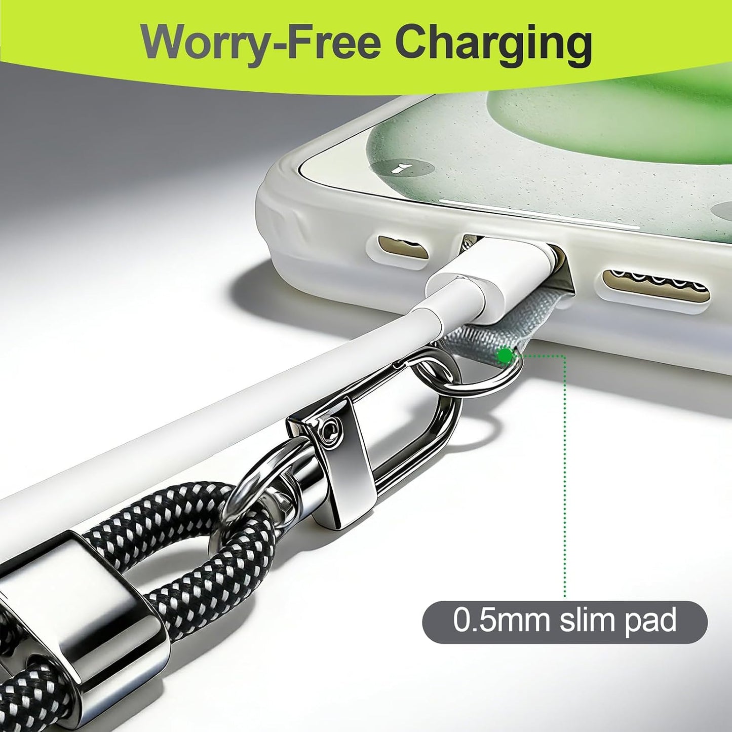 3 1 Phone Lanyard & Phone Wrist Strap, in Adjustable Anti Theft Phone Strap for Cell Phone Lanyard, Convertible