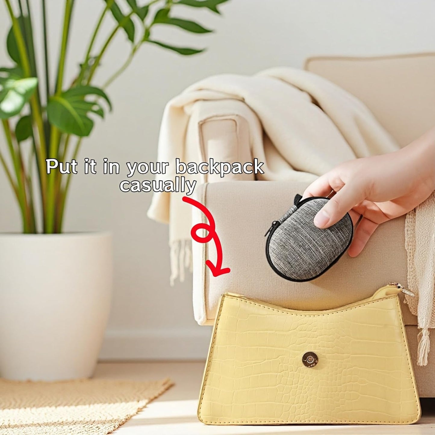 Chinshwehaw Electronic Accessories Organizer Bag: EVA Hard Shell Shockproof, Hard Shell Tech Organizer Case - Water