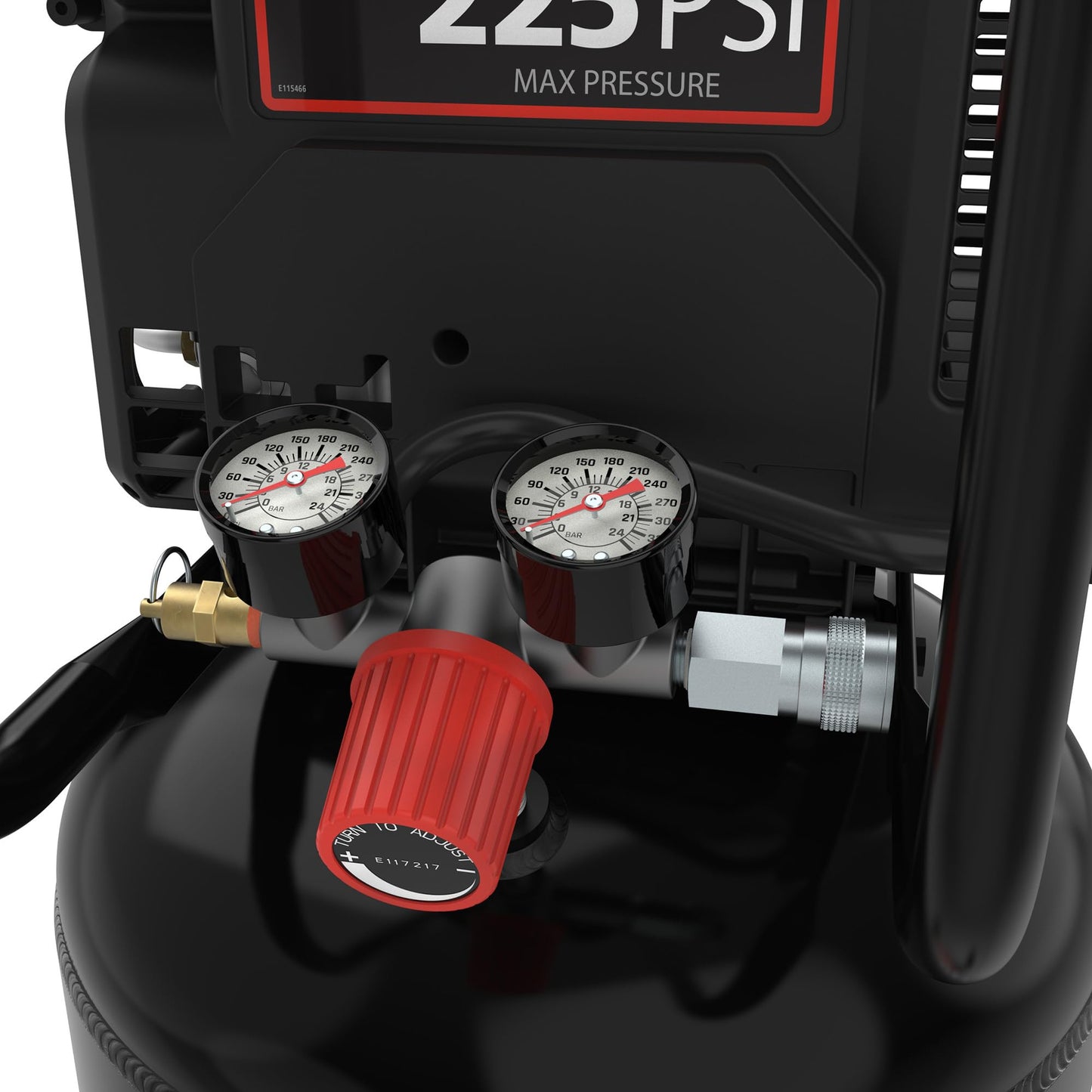 Campbell Hausfeld 15 Gallon Vertical Air Compressor, 225 PSI, Oil‑Free