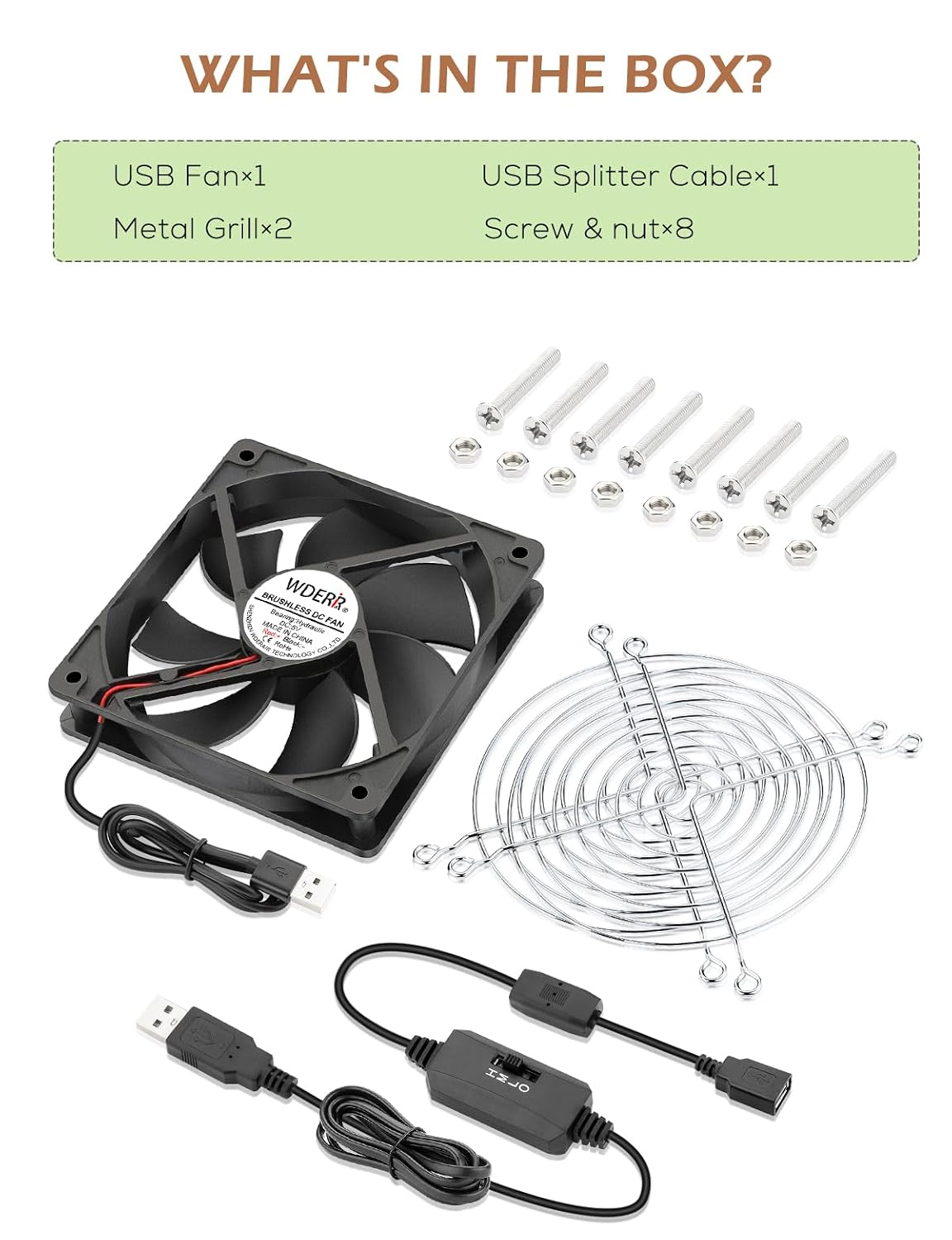 120mm 25mm 5V 3 x DC Brushless USB PC Case DVR CPU Cooling Fan with Speed Controller for WiFi Modem Cabinet Xbox DVR