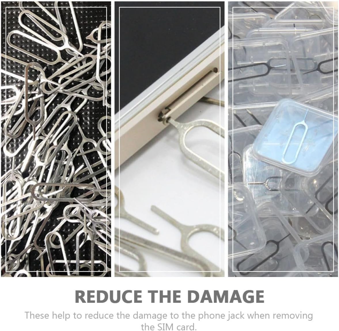 400pcs Holibanna Sim Tray Remover Pin Kit Universal Sim Needle Eject Tool for Smartphones and Mobile Phones Silver