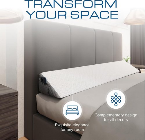 Kolbs Bed Wedge Pillow - Stylish Headboard Gap Filler for Comfort | Modern Design, Perfect Fit