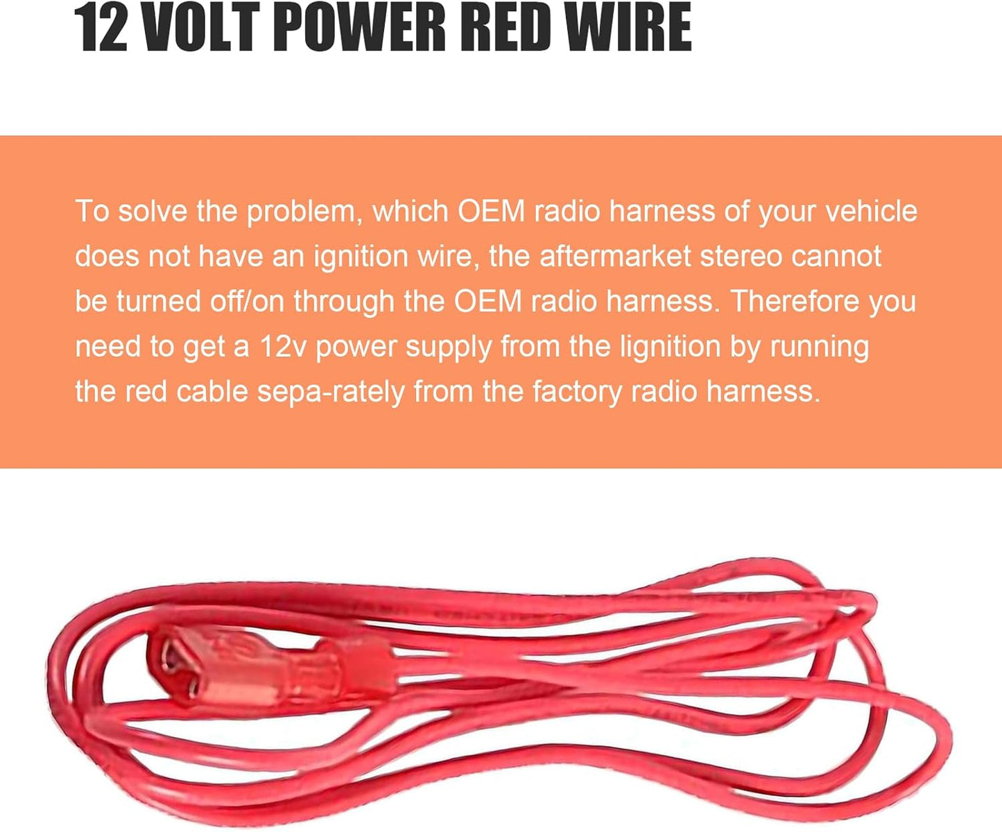 Zikefest 3PCS Hummer Car Radio Wiring Harness Kit, Car Stereo Radio Audio Receiver Wiring Harness Kit, Audio Modified