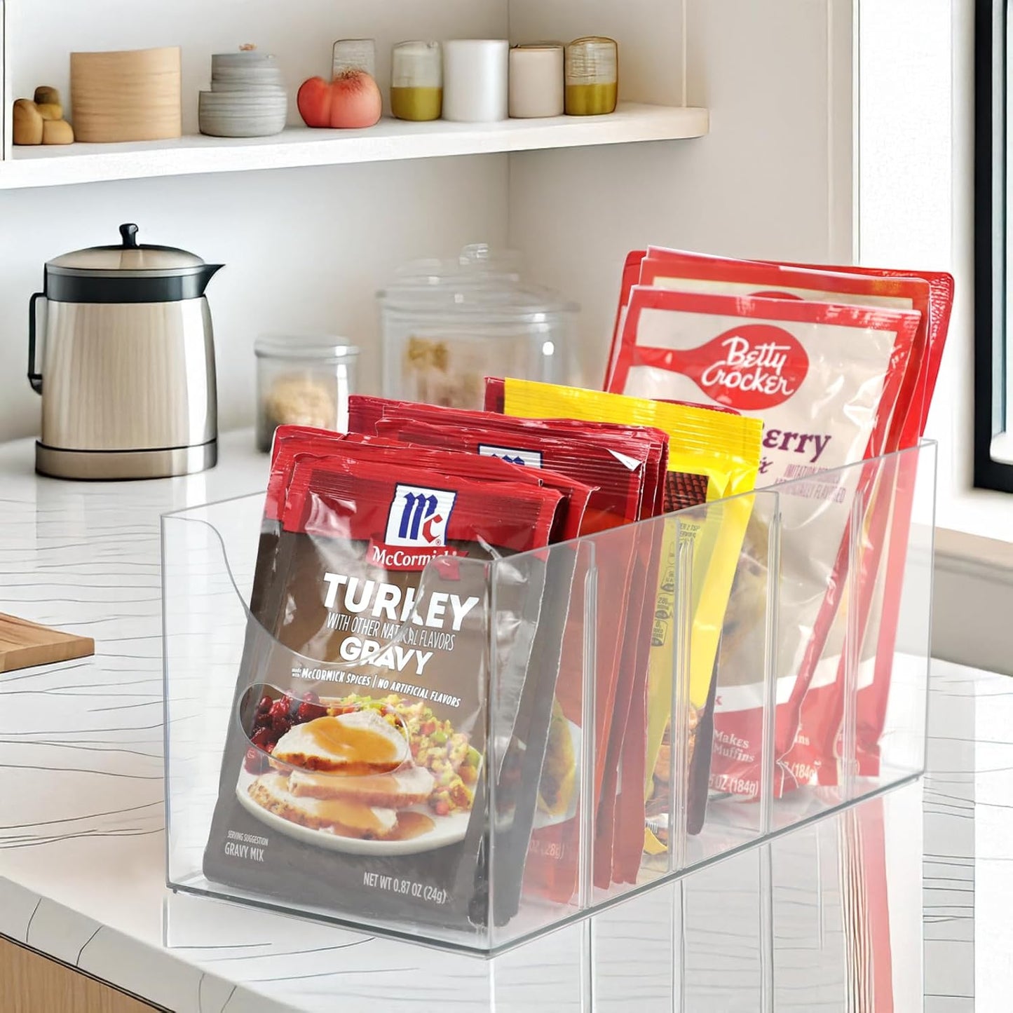 ZEXALOR Acrylic Belt Organizer - 5-Compartment Clear Storage Holder for Closet & Kitchen