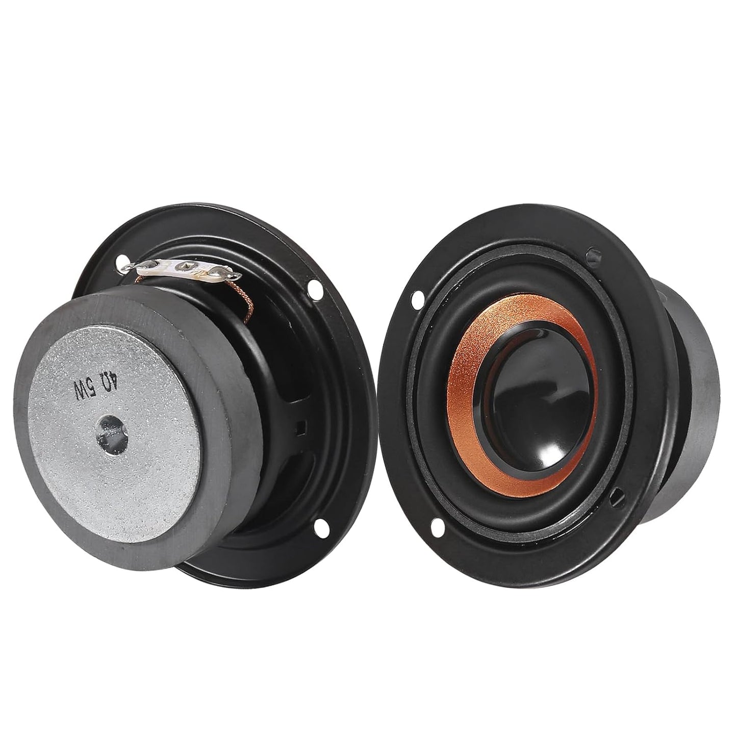 DWEII 2-Pack 2-Inch 4 5W 63mm Ohm Speakers, Audio Round Bass Speakers, DIY Home Amplifier Subwoofers, Coaxial