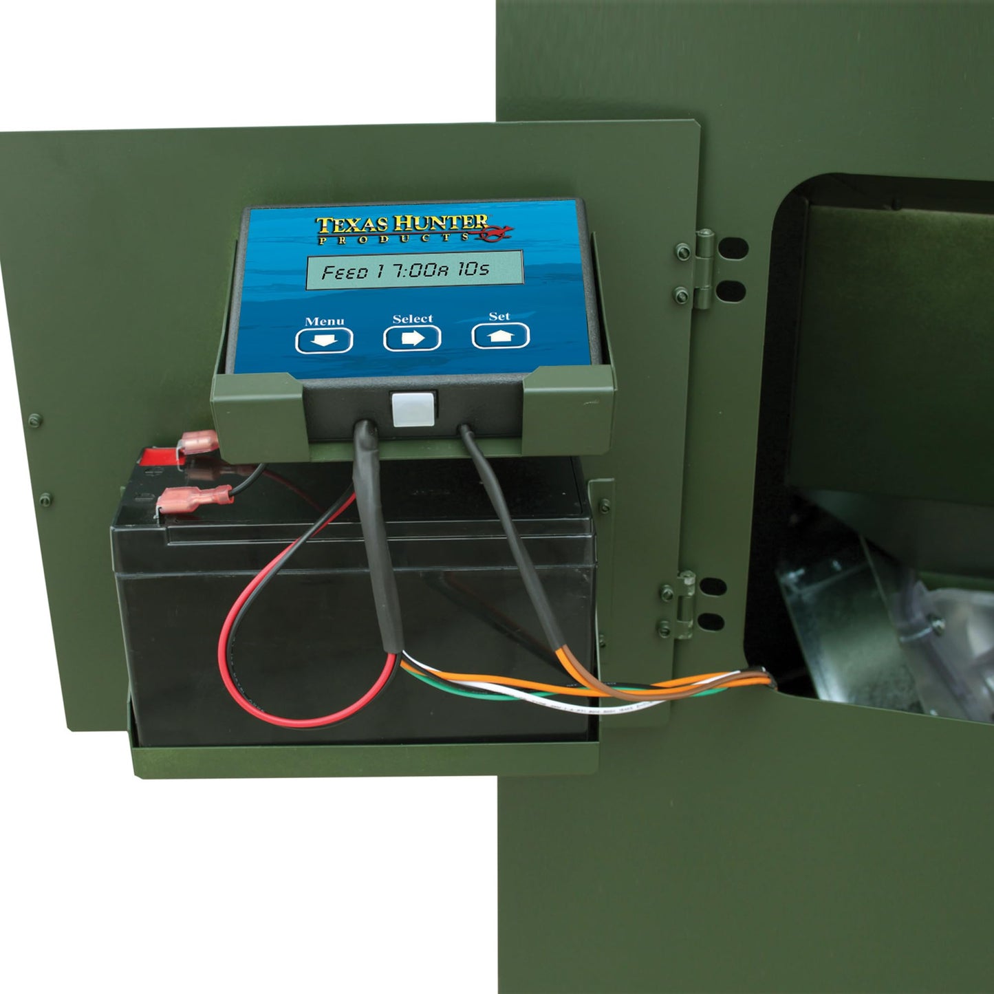 Texas Hunter Directional Fish Feeder w/Adjustable Legs - 175 lb. Fish Feed Capacity - Model DF300AL