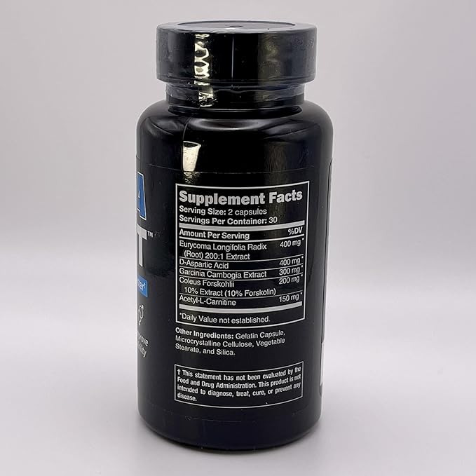 UltraMax T ??Advanced Testosterone Support for Men & Women ??Tongkat Ali 200:1, D-Aspartic Acid, Garcinia Cambogia, ForsLean® ??60 Capsules, 30-Day Supply