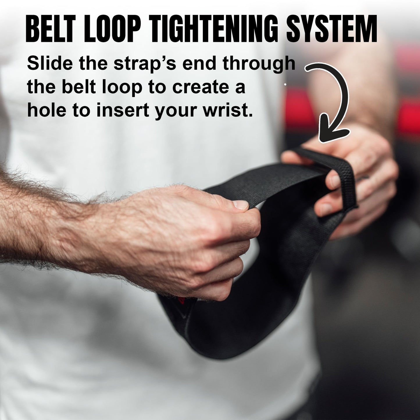 TuffWraps 16" Wrist Straps for Gym - No Thumb Loops - Powerlifting, Weightlifting, and Bench Press Support - Durable Wrist Straps Gym Accessory for Enhanced Wrist Support