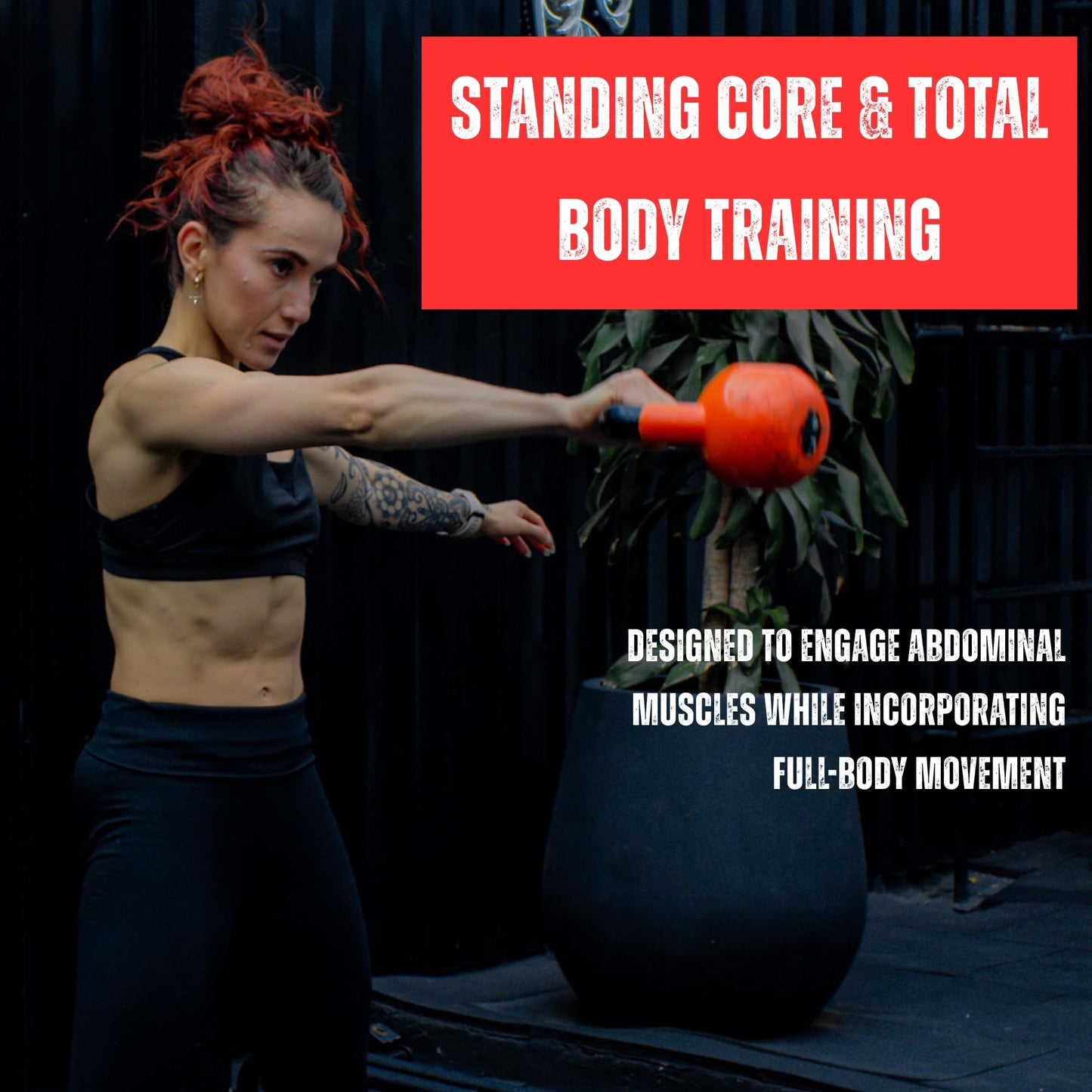 Auroscent 30-Day Standing Ab Kettlebell Workout Plan – Core Training Program, Exercise Charts, No Floor Ab Routine for Home Gym, Step-by-Step Guides + Workout Schedule