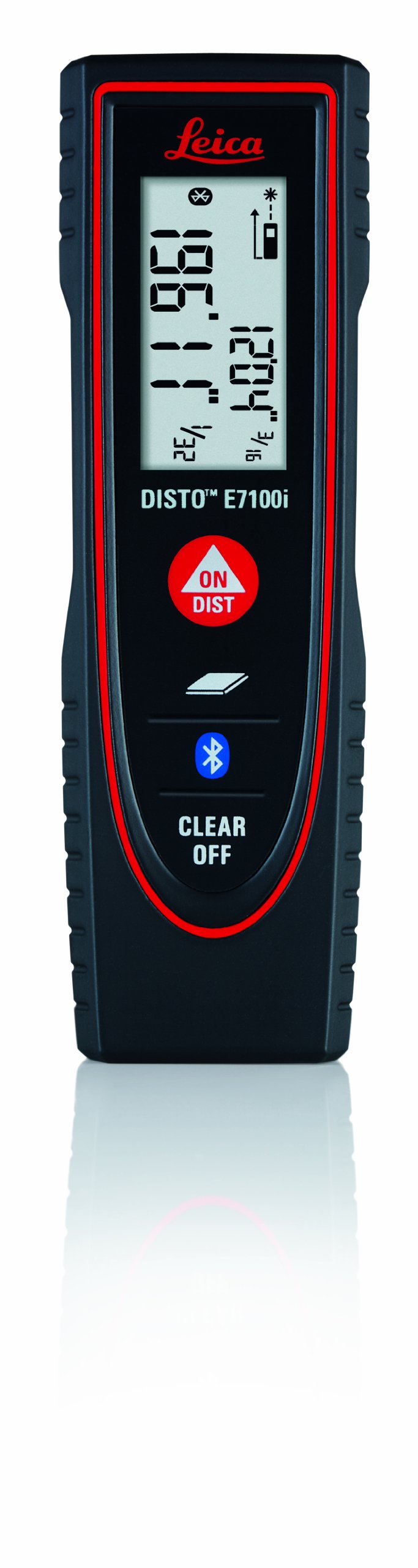 Leica DISTO E7100i 200ft Laser Distance Measure with Bluetooth, Black/Red & Johnson Level & Tool 750 Pitch & Slope Locator, Orange, 1 Level
