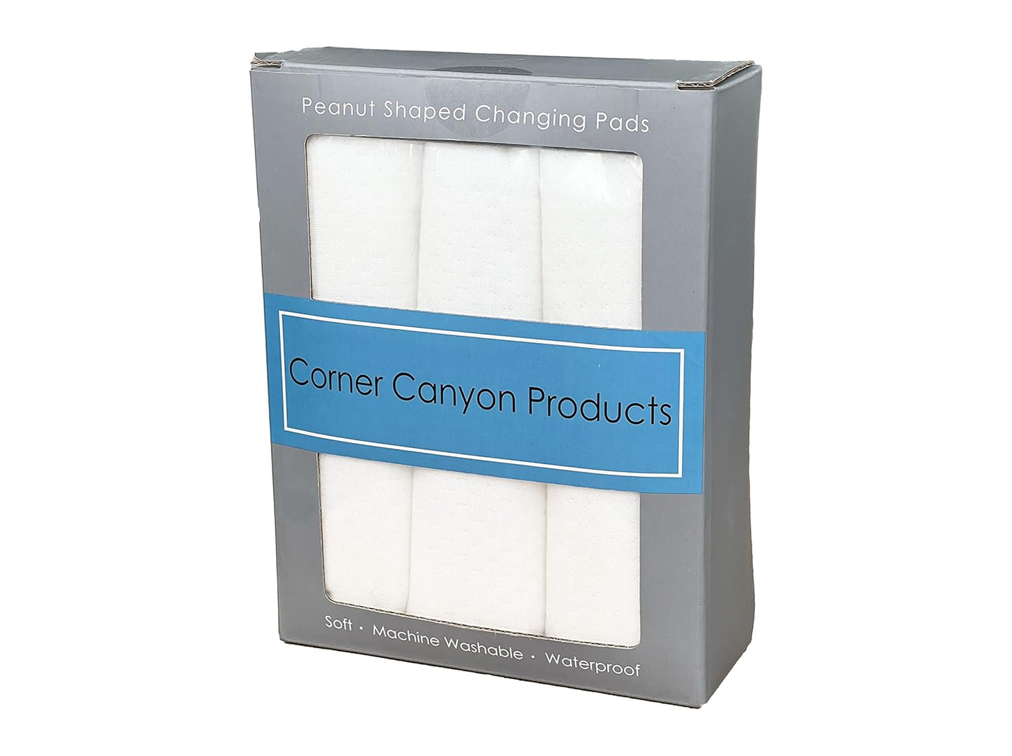 Peanut Changer | Super Soft Changing Pad Liners - Thicker Waterproof & Machine Washable - 3 Pack