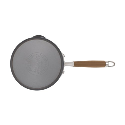 Anolon Advanced Hard Anodized Nonstick Sauce Pan/Saucepan with Straining and Lid, 2 Quart, Brown