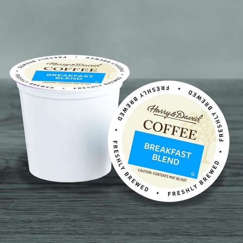 Harry & David Breakfast Blend Coffee - Medium Roast Single Serve Cups for Keurig | 18 Count
