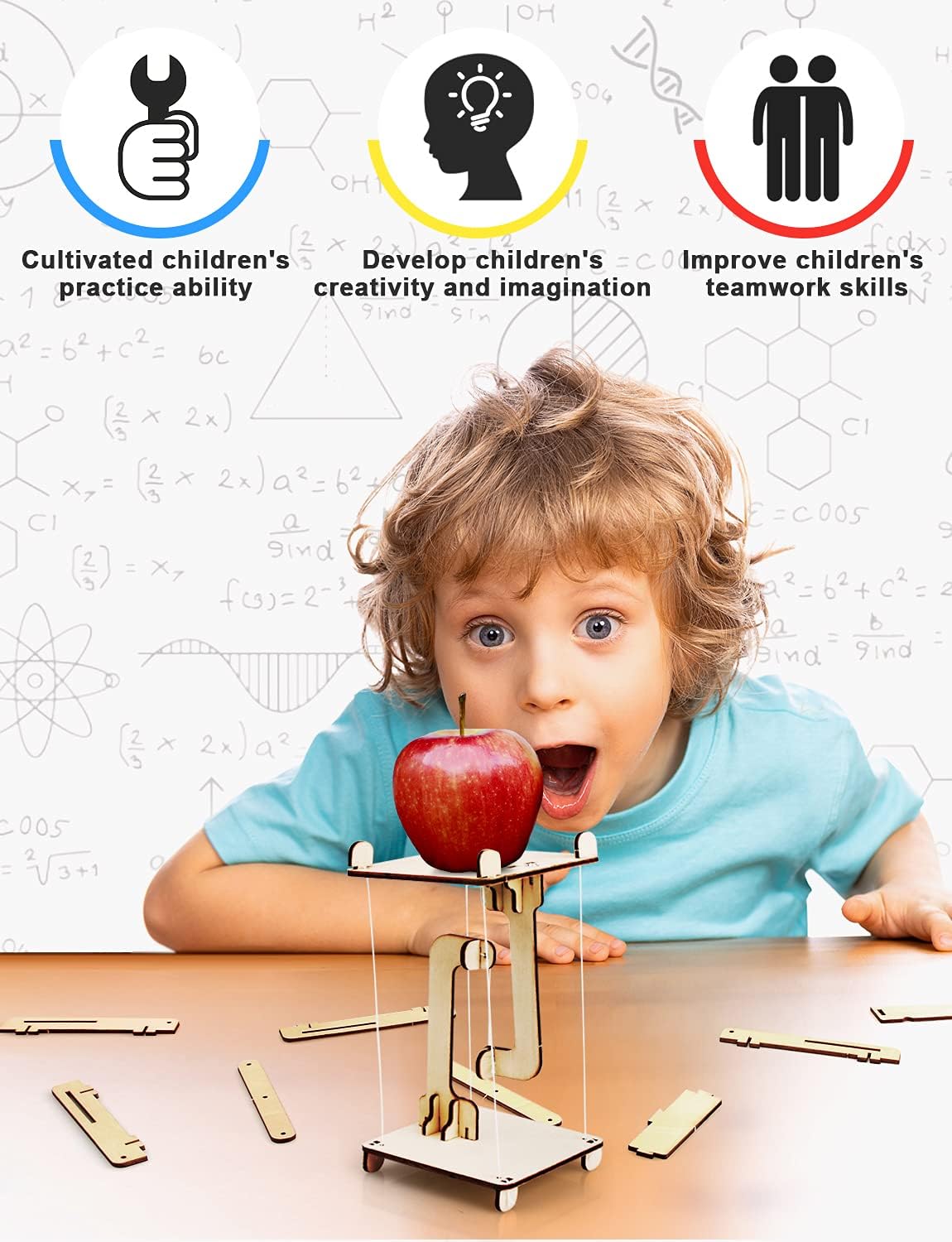 Poraxy 6 in 1 STEM Kits for Kids | Educational Science Projects & 3D Wooden Puzzles | Ages 8-13