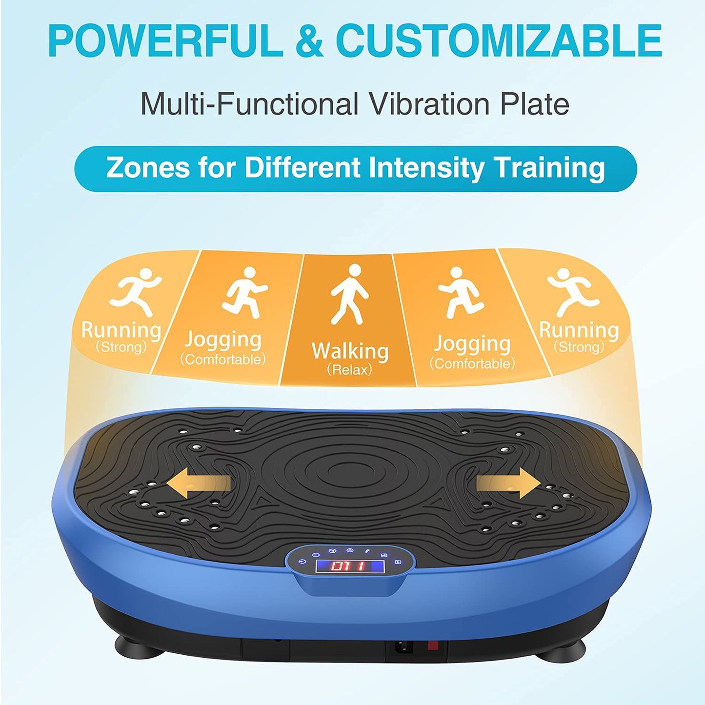 AXV Vibration Plate Exercise Machine Whole Body Workout Music Vibrate Fitness Platform Lymphatic Drainage Machine for Weight Loss Shaping Toning Wellness Home Gyms Workout