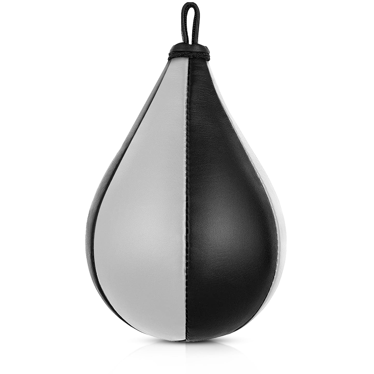 DXM SPORTS Boxing Speed Bag Boxing Ball - Kickboxing Workout Punching MMA Muay Thai Training Exercise Speedball (Black & White, 11.5")